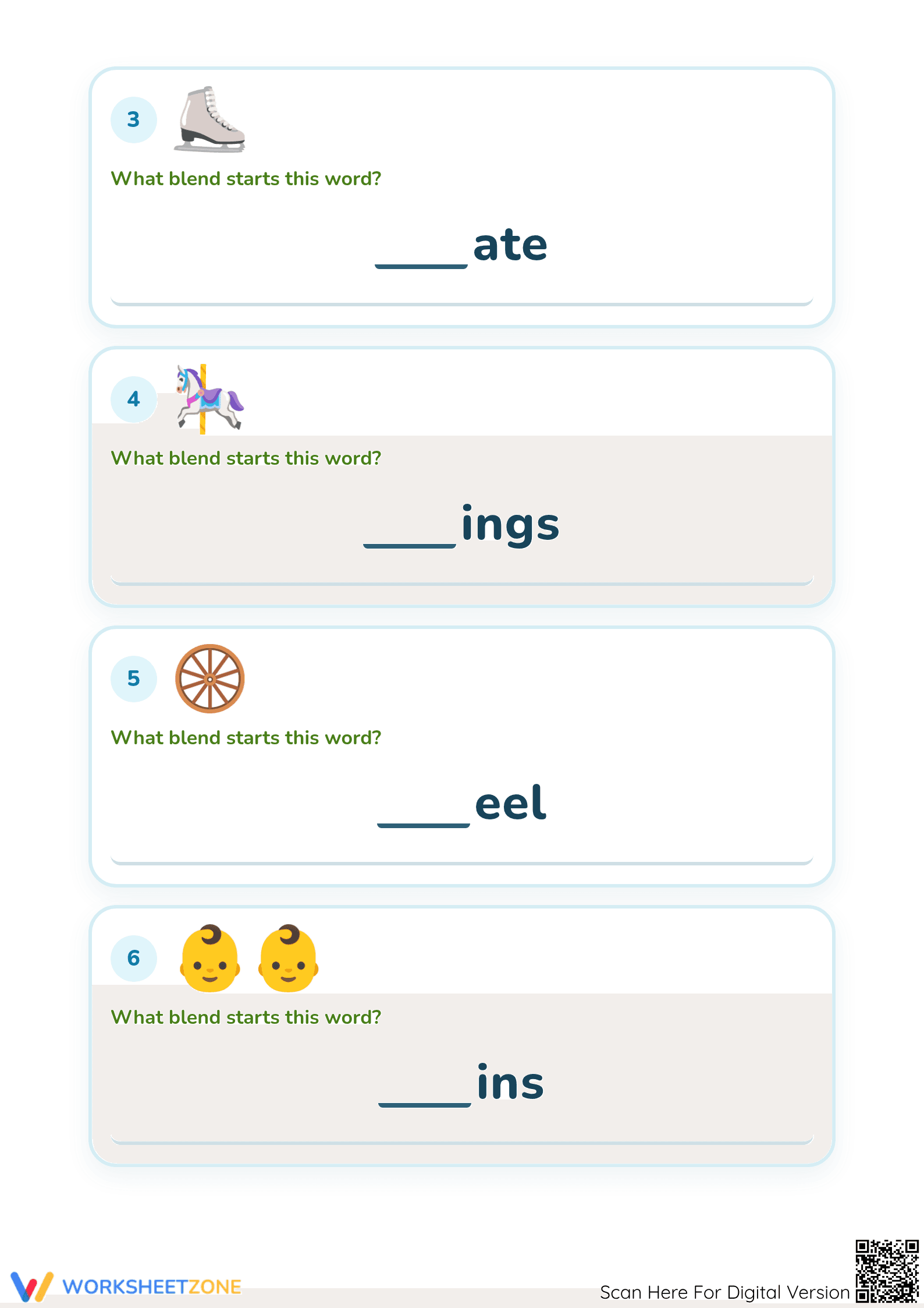 Essential Grade 1 Consonant Blends Practice Worksheet - Page 2