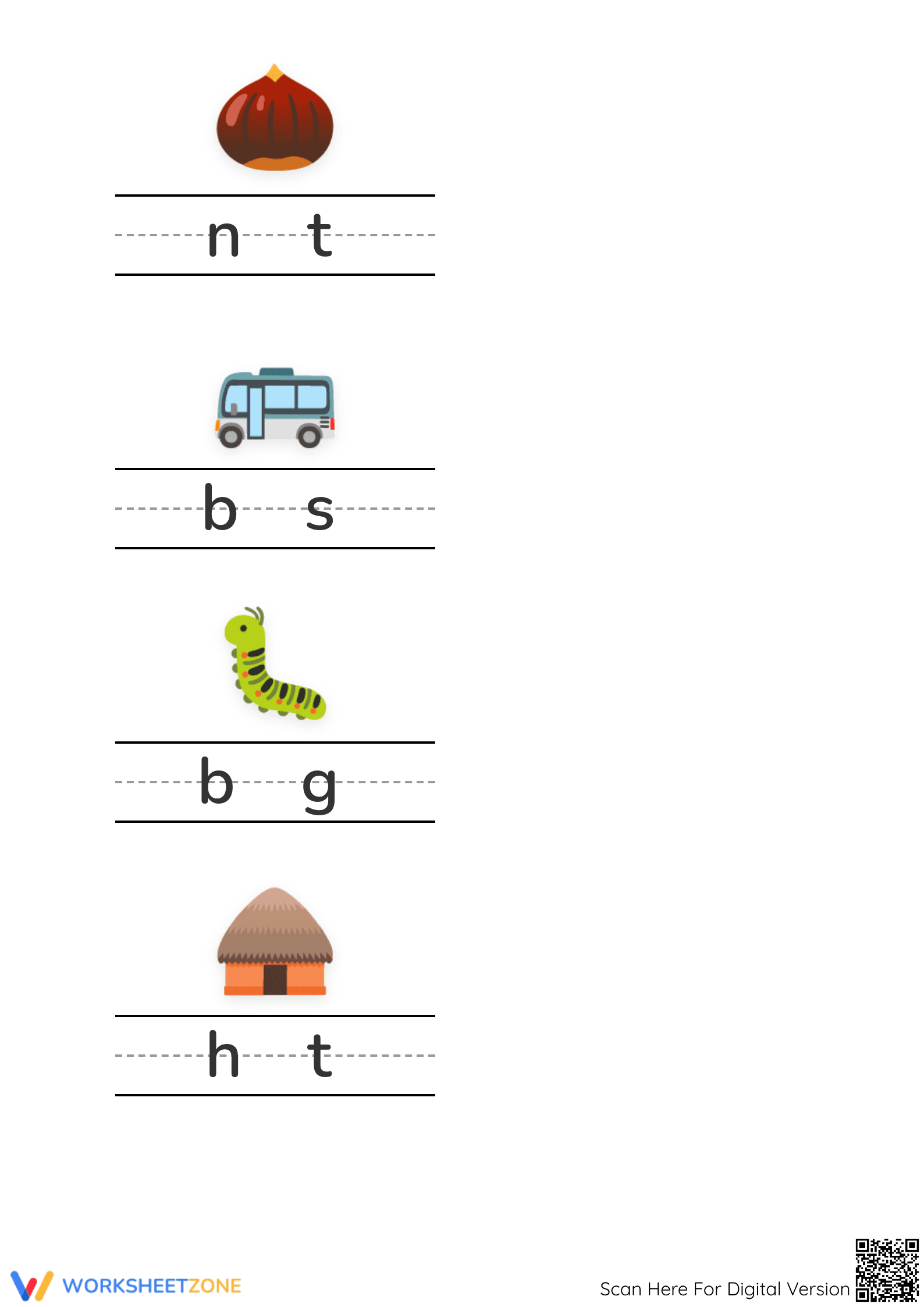 Grade K Short Vowels — Printable No-Prep Worksheet - Page 2