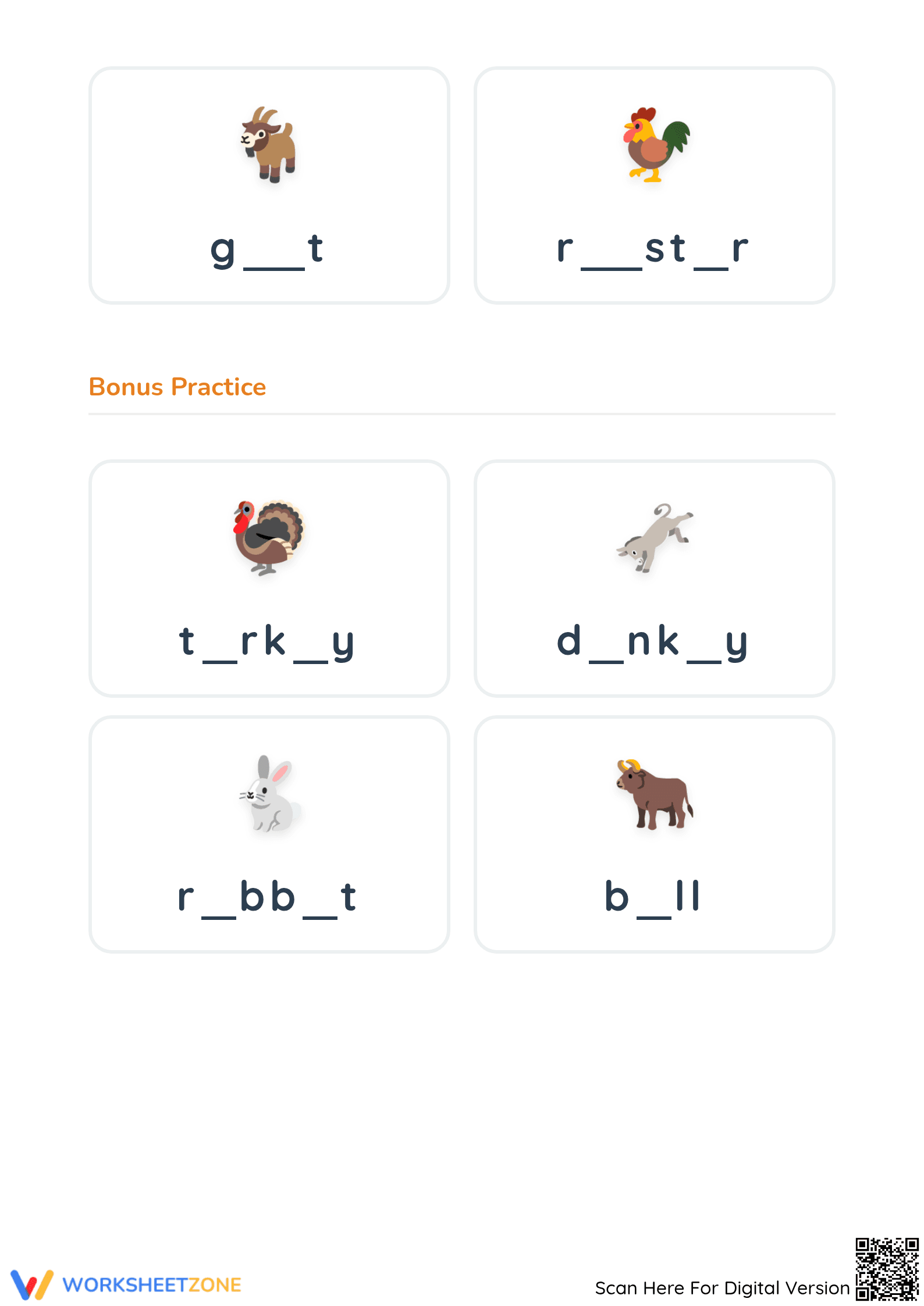 Farm Animals Vowel Practice | Essential Preschool ELA - Page 2