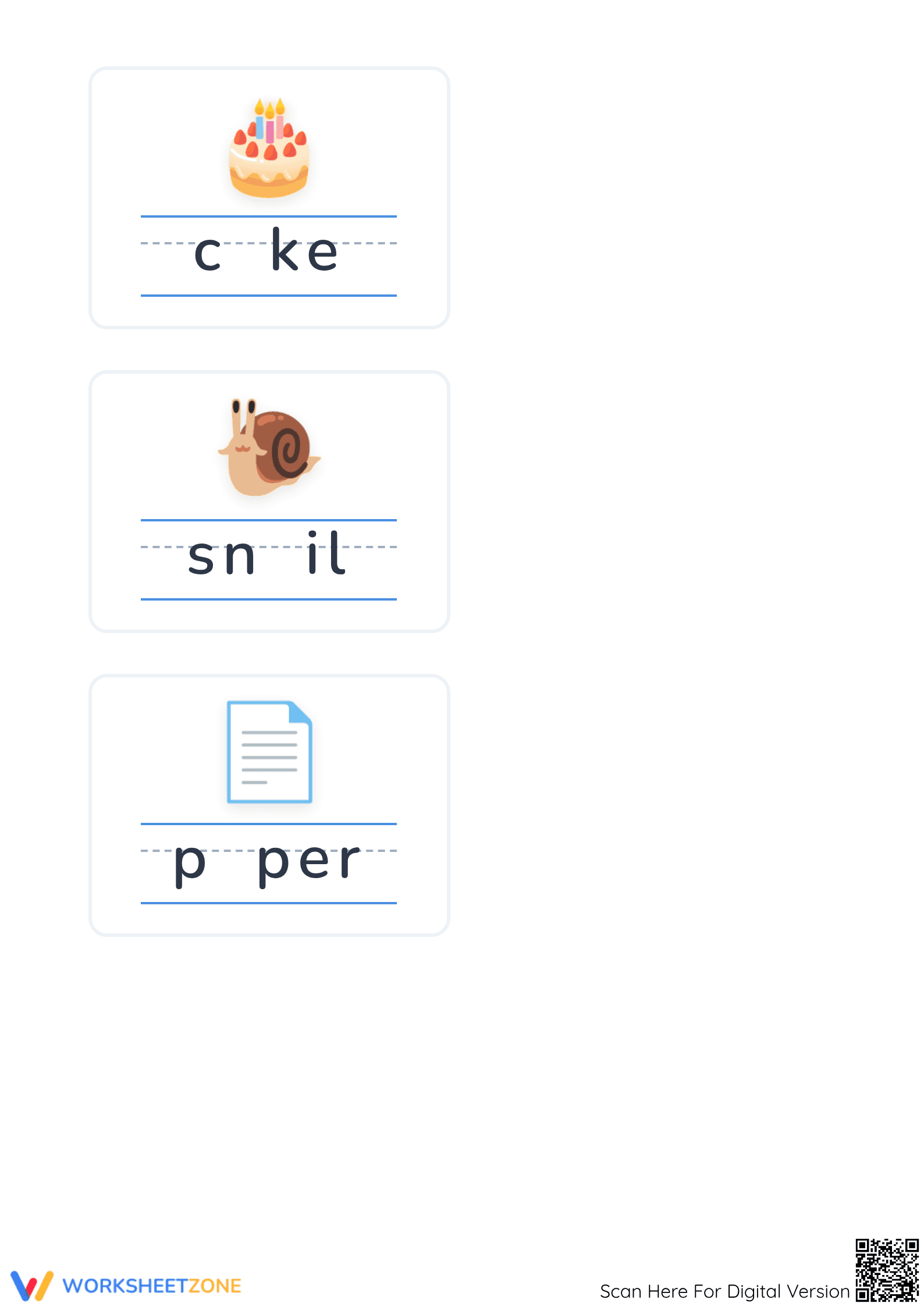Long Vowel A Worksheet | Grade K ELA Printable - Page 2