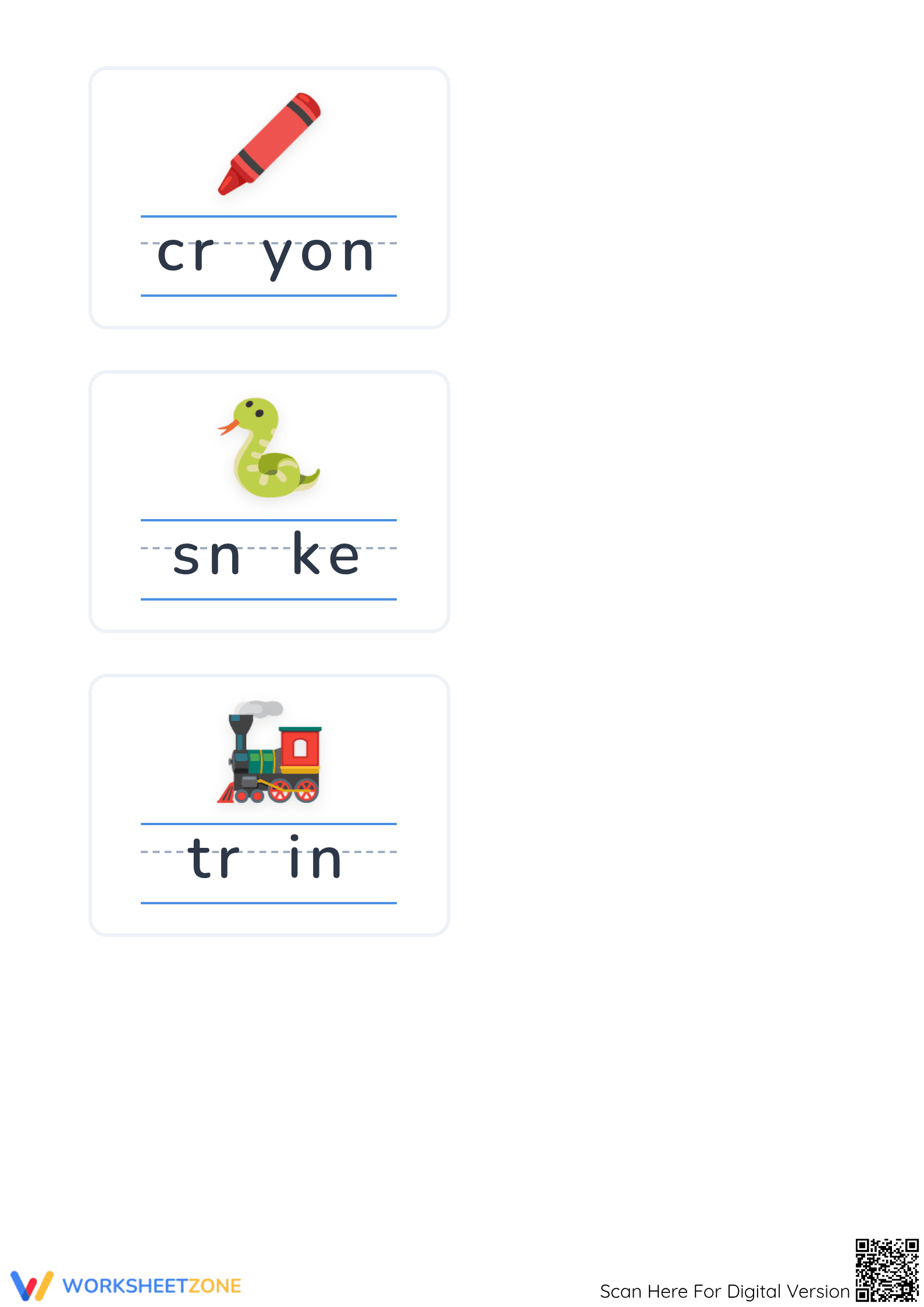 Long Vowel A Worksheet | Grade K ELA Printable - Page 3
