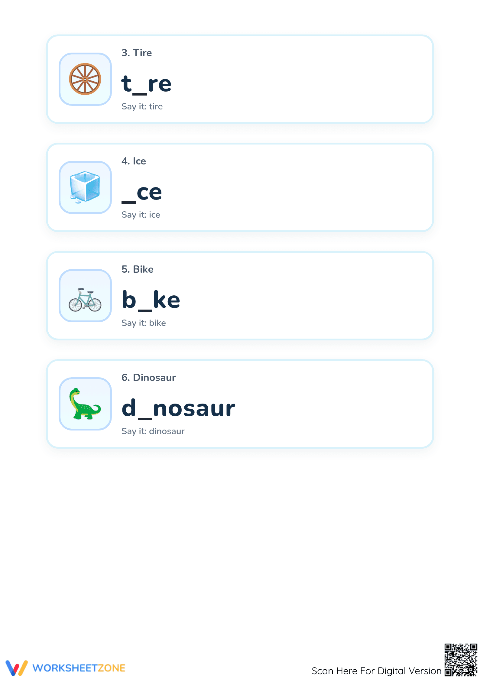Printable Long Vowel I Worksheet | Grade 1 Phonics - Page 2
