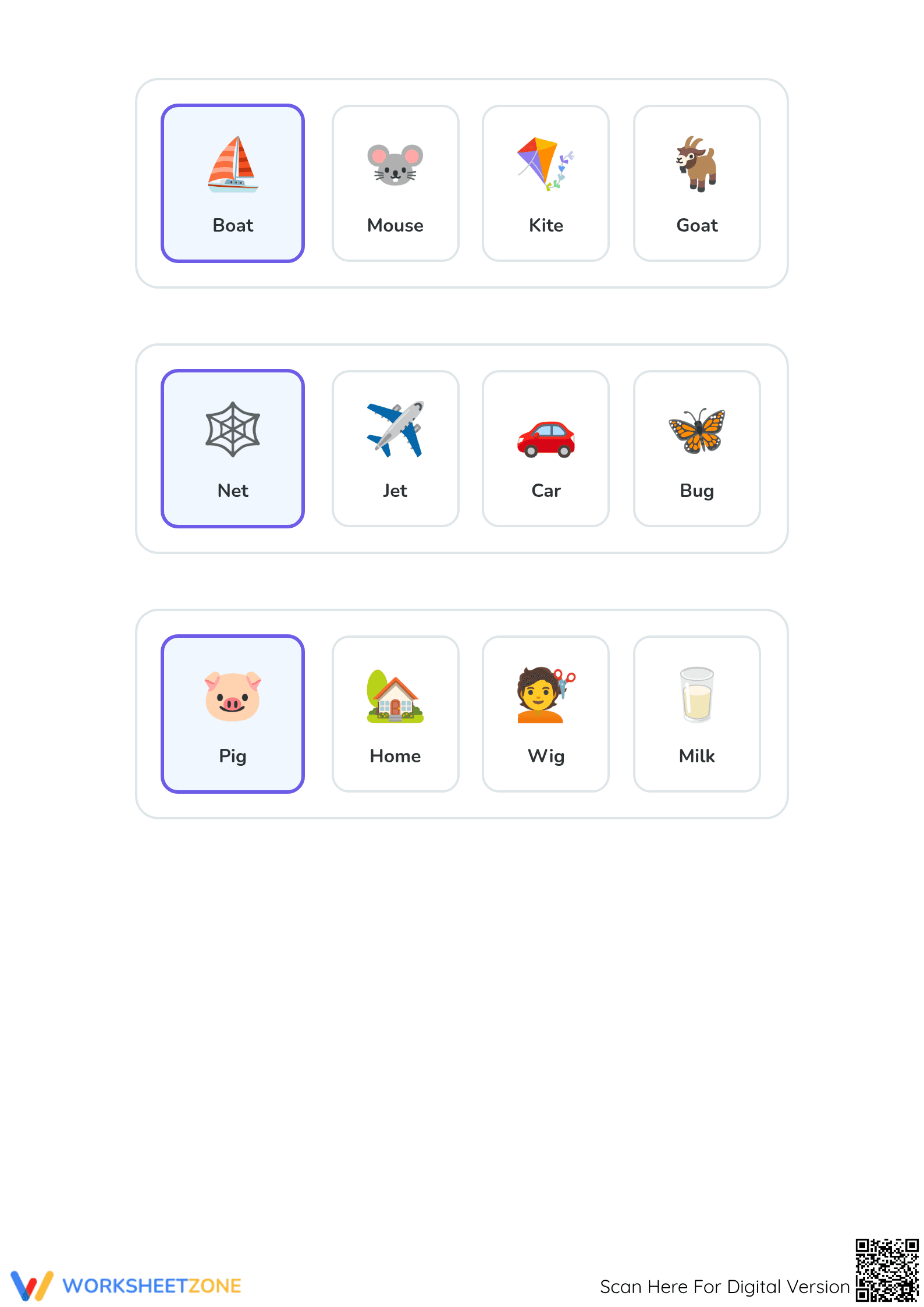 Printable Rhyming Fun Worksheet | Grade K-1 ELA - Page 2