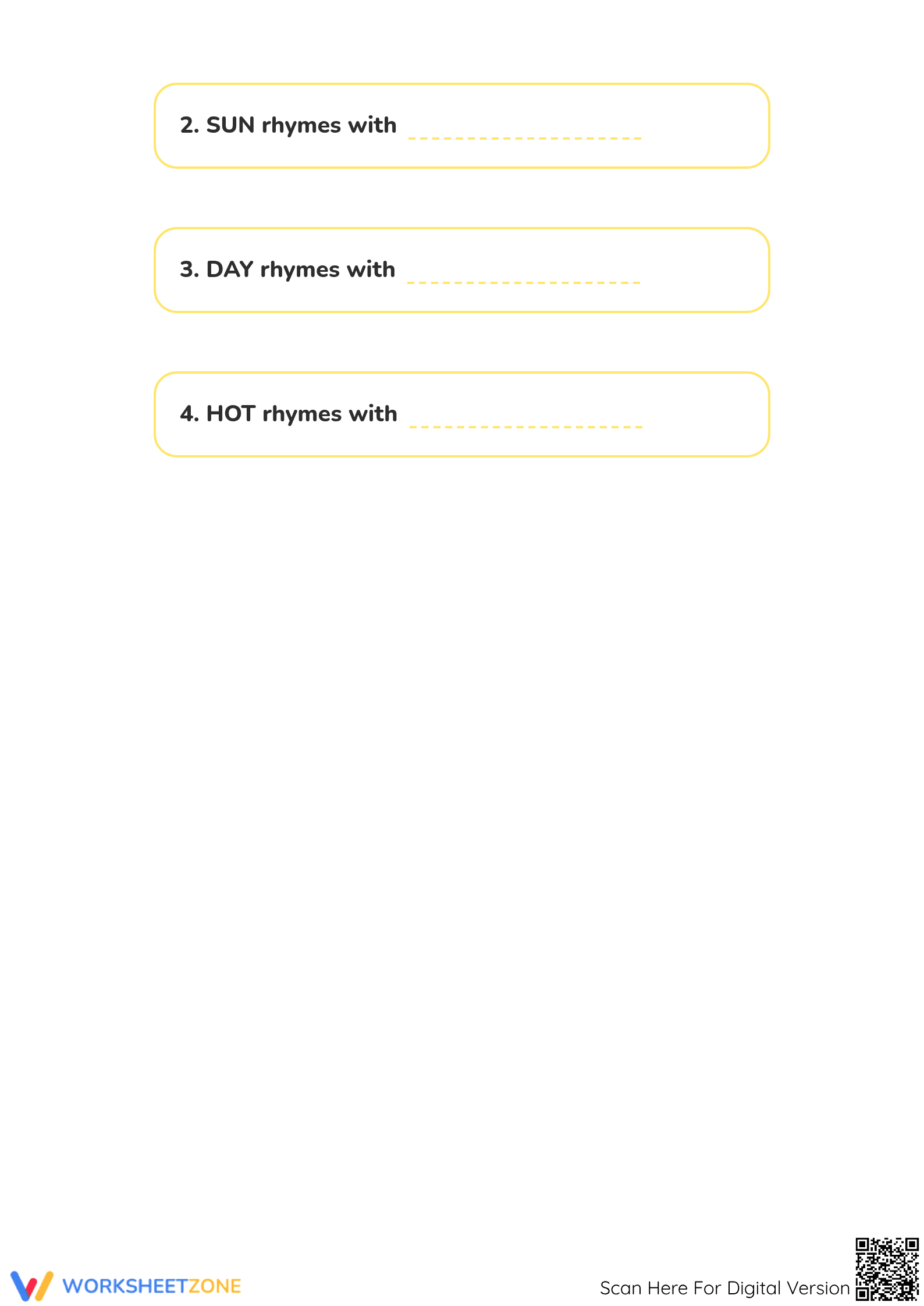 Essential Rhyming Words Matching Worksheet | Grade K-1 - Page 4