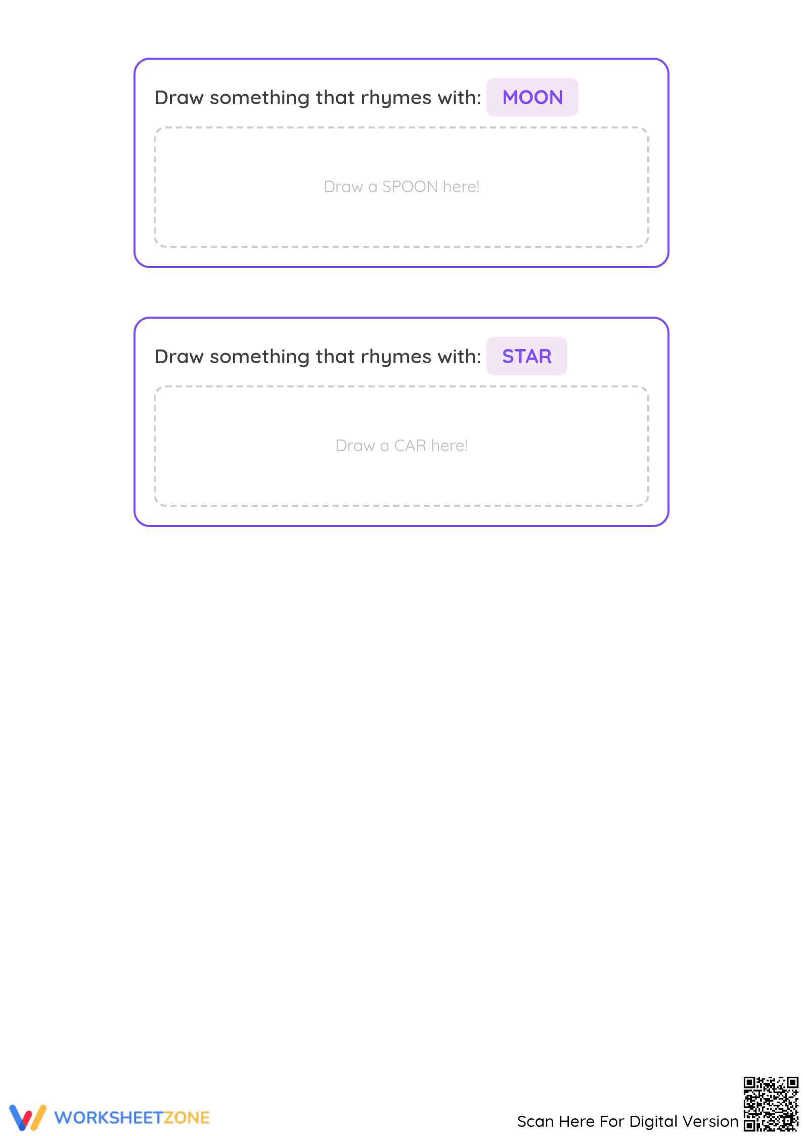Rhyming Words Matching Worksheet | Grade K Essential - Page 3