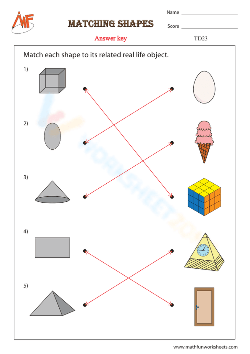 3D Shape Matching Skill Practice - Page 2