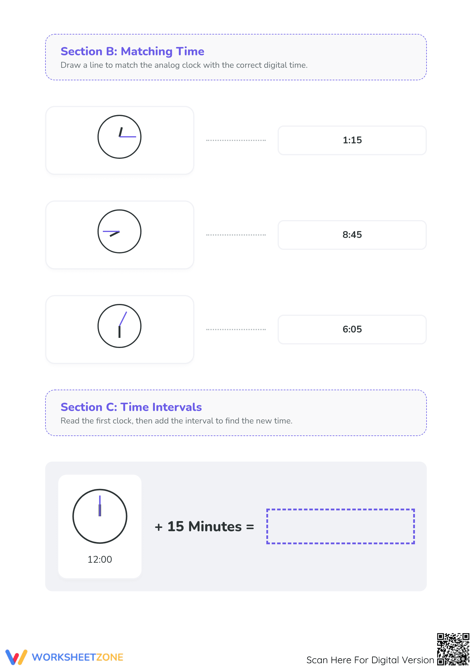 Essential 5-Minute Intervals Worksheet | Grade 2 Math - Page 2