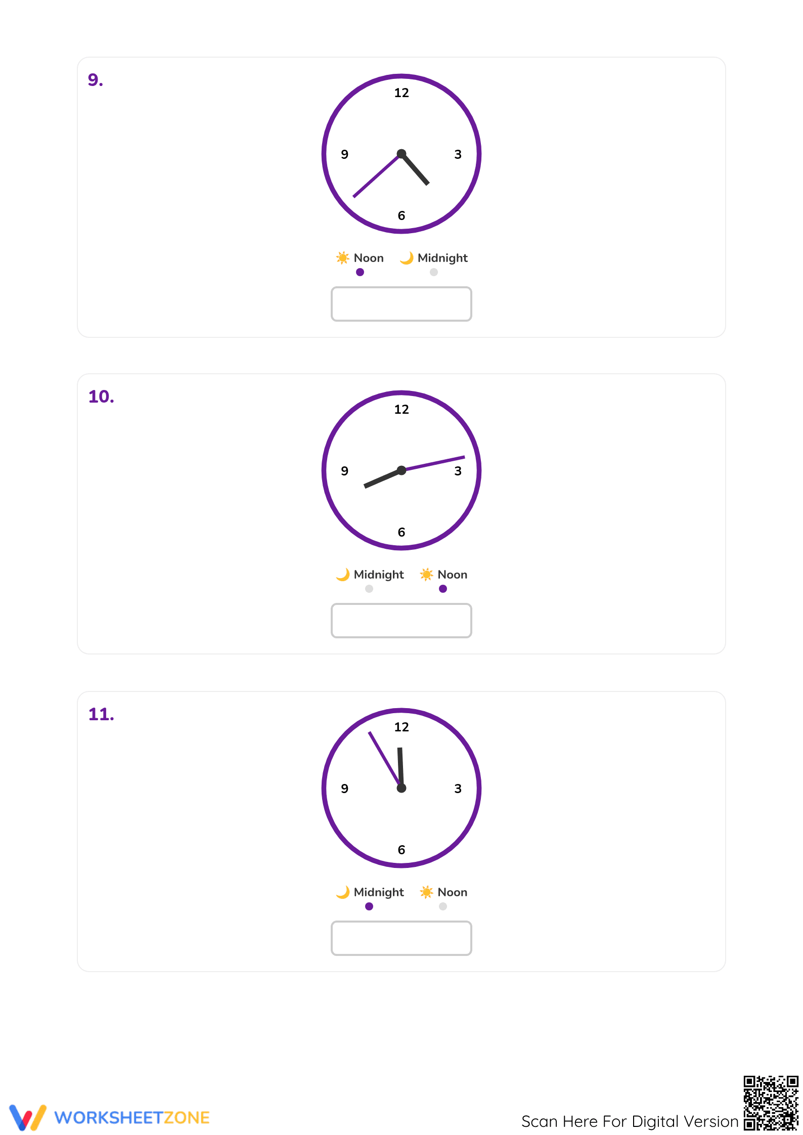Printable Telling Time to the Minute Worksheet | Grades 2-4 - Page 4