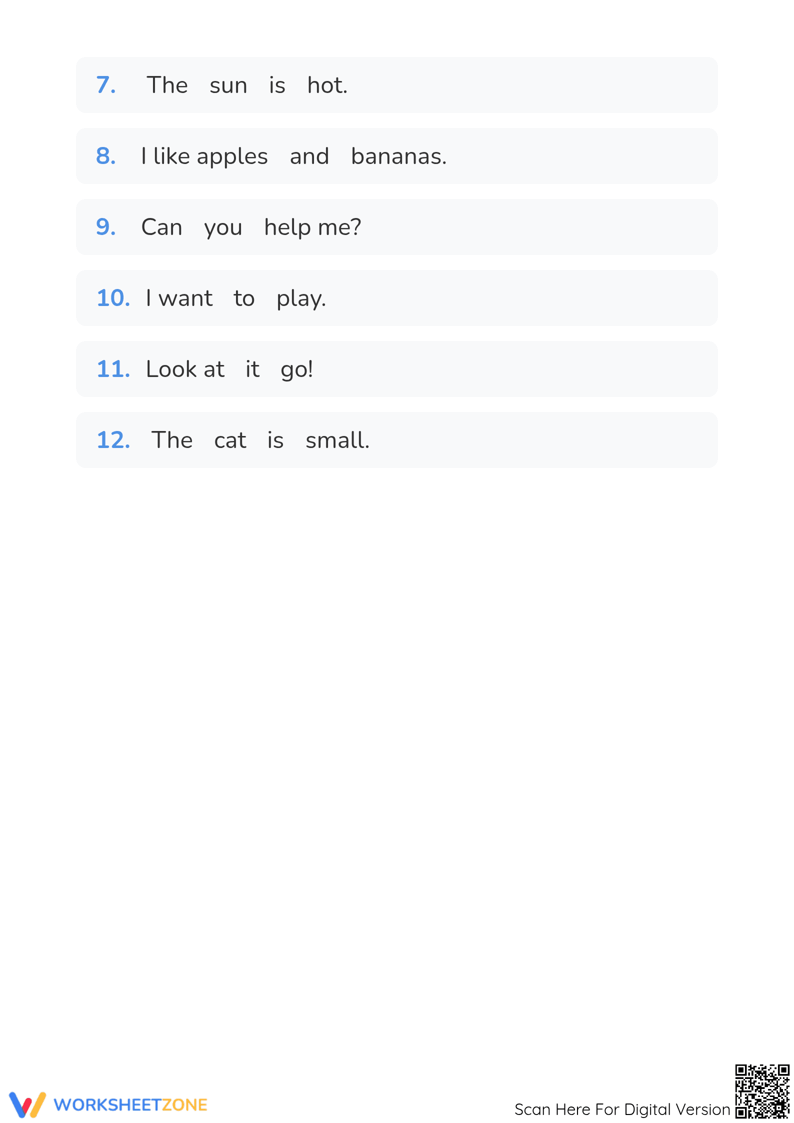Printable Sight Words Worksheet | Kindergarten ELA - Page 3