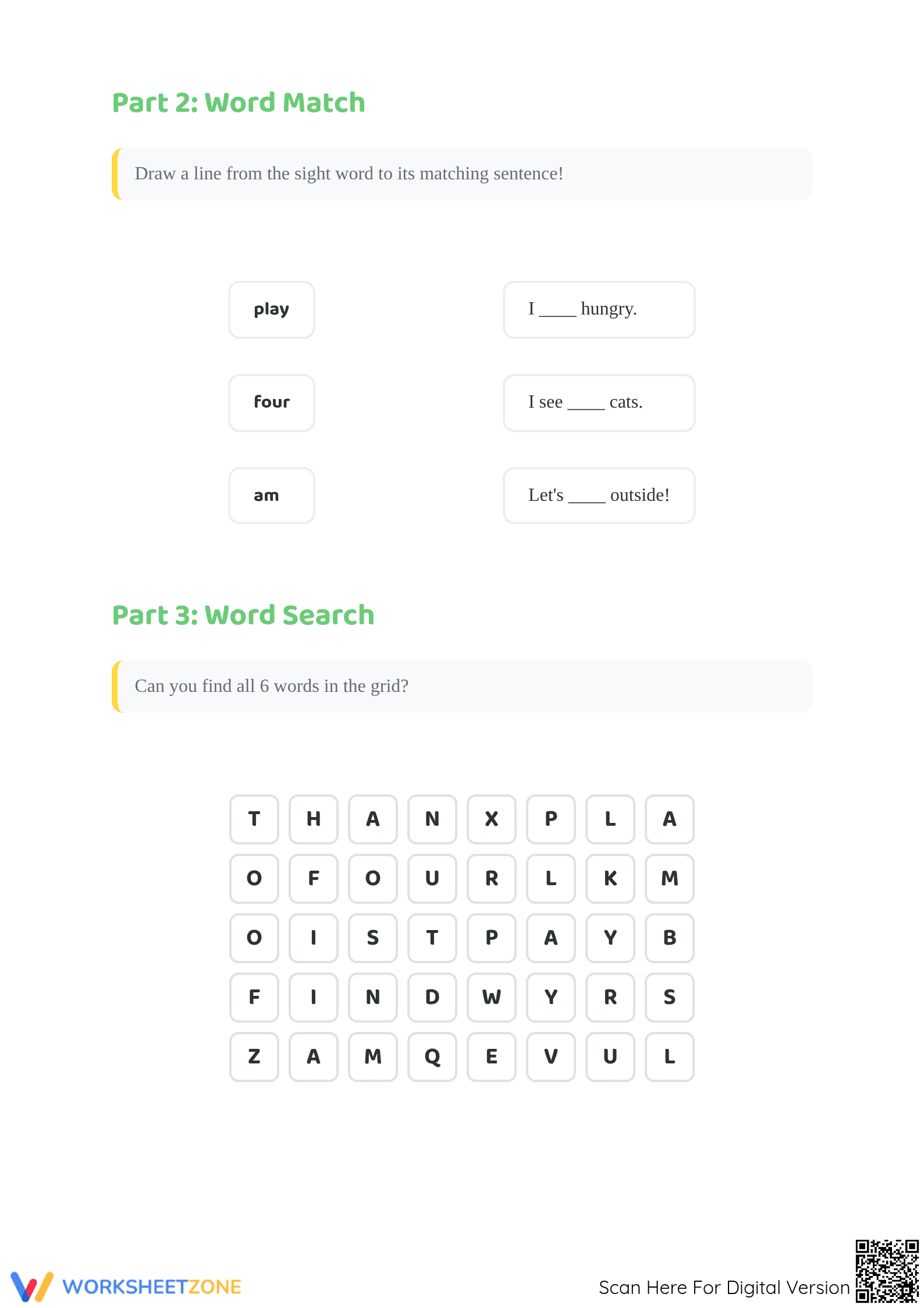 Kindergarten Sight Words Worksheet | Essential Printable - Page 3