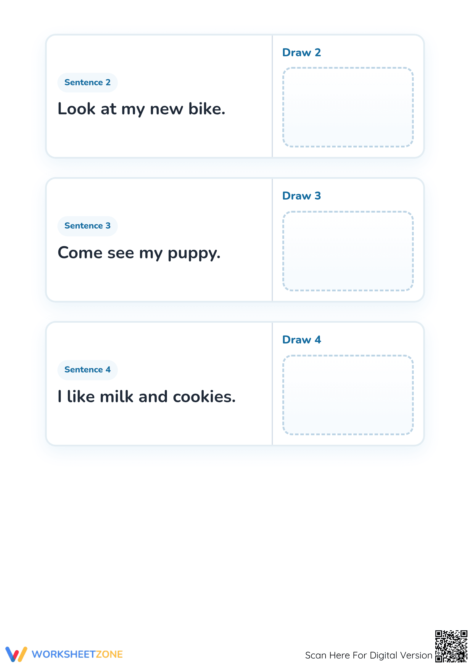 Kindergarten Sight Words — Printable No-Prep Worksheet - Page 2
