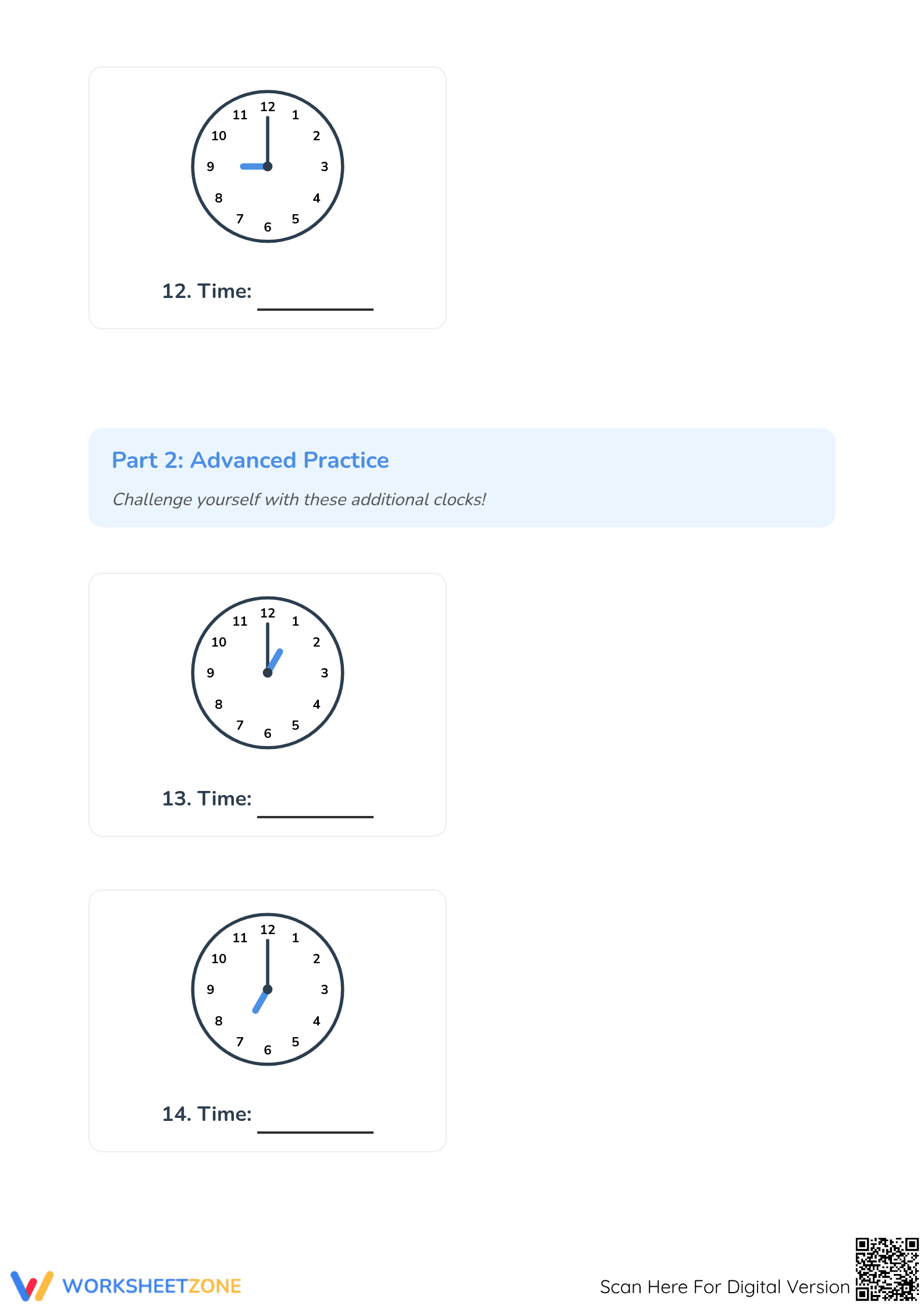 Reading Time to the Hour Worksheet | Essential Grade 2 Math - Page 5