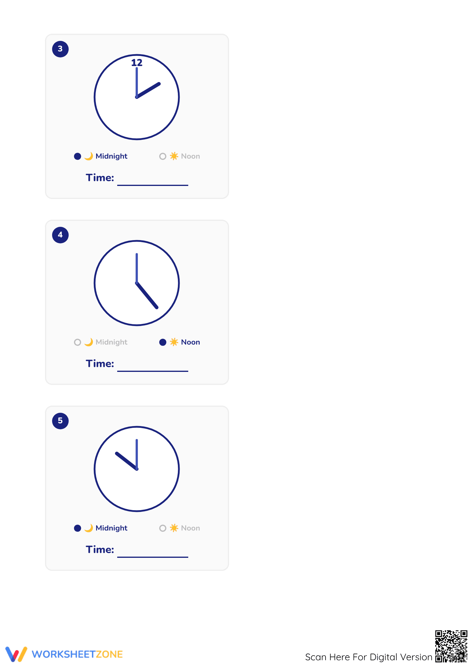 Essential Reading Hours Analog Clock Worksheet | Grade 2 - Page 2