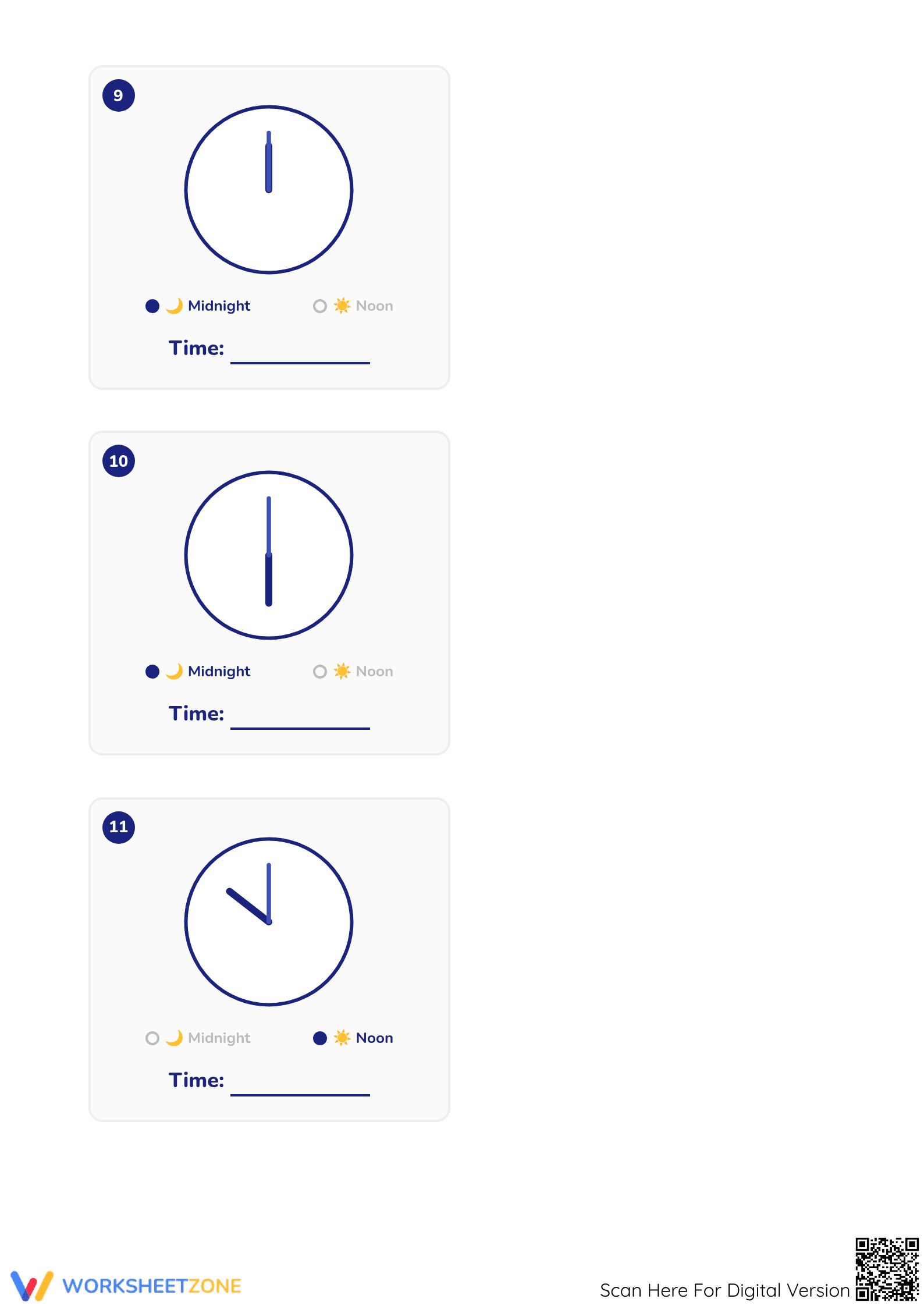 Essential Reading Hours Analog Clock Worksheet | Grade 2 - Page 4