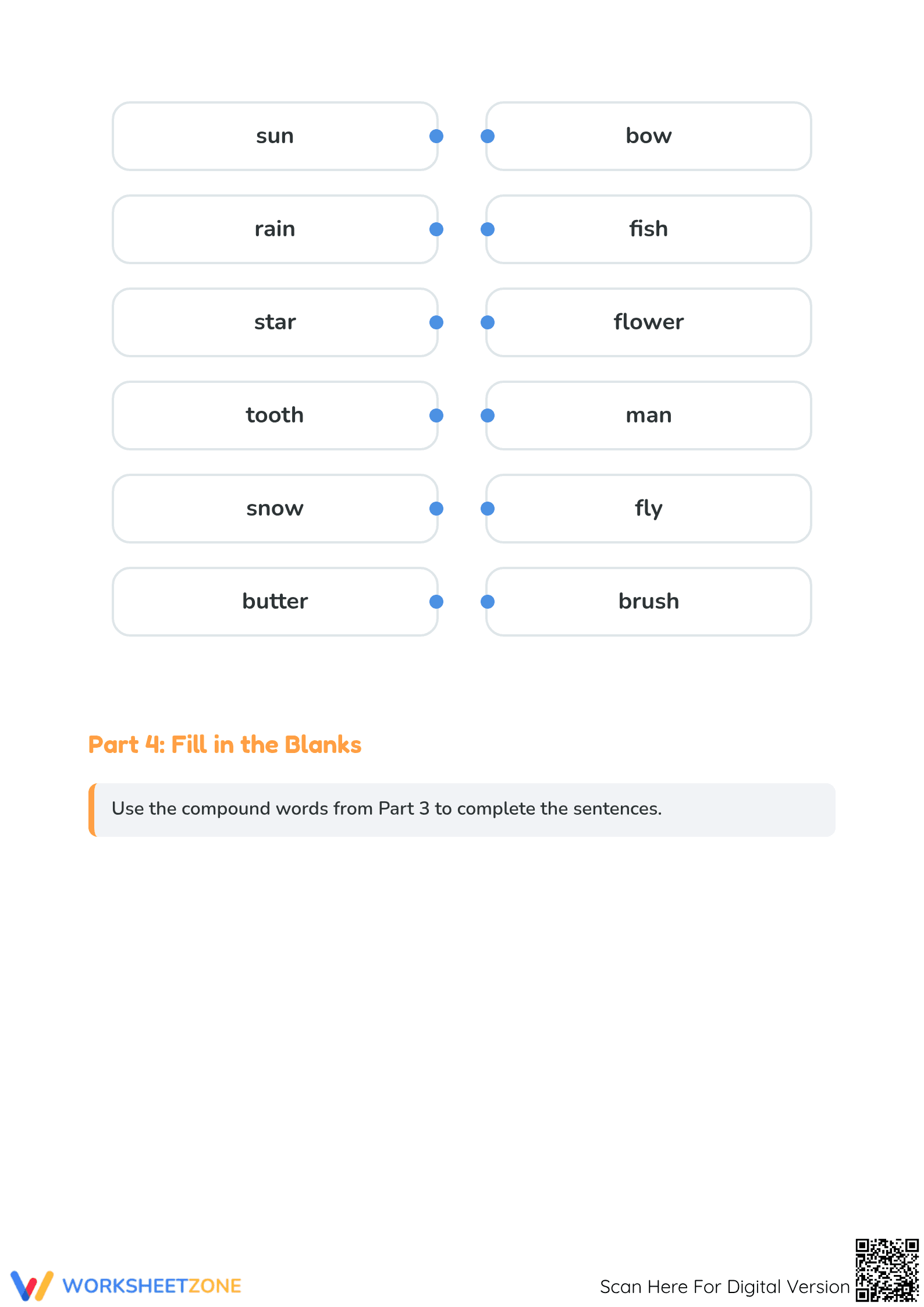 Essential Compound Words Worksheet | Grade 1 ELA - Page 3