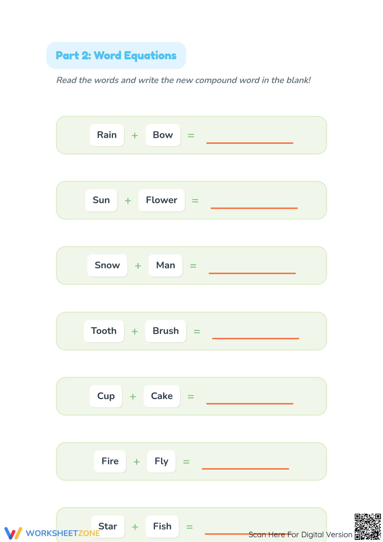 Compound Words Worksheet | Grade 1 Printable ELA Practice - Page 3