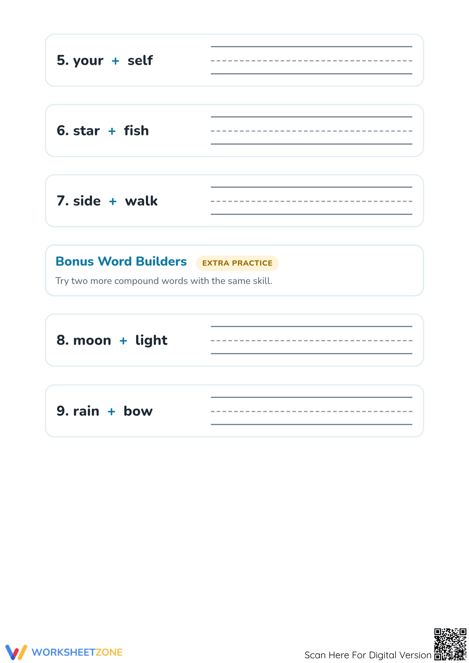 Printable Compound Words Worksheet | Grade 2 ELA Ready - Page 2