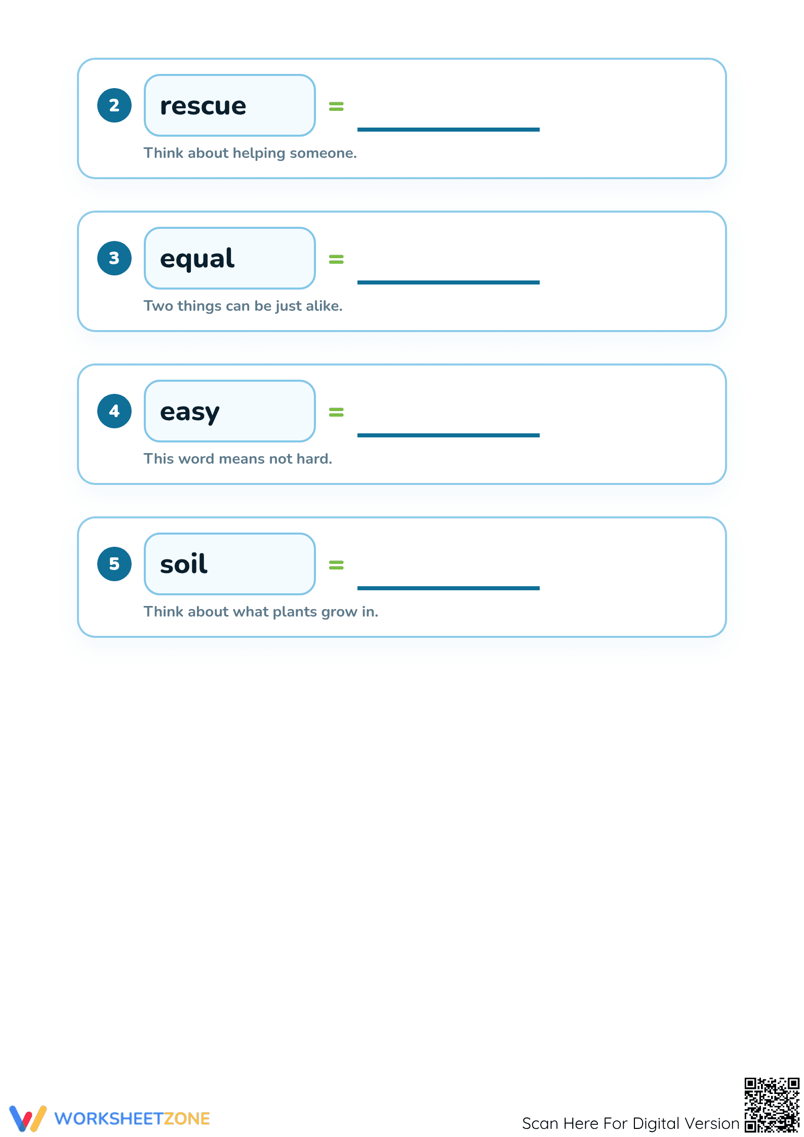 Printable Synonyms Matching Worksheet | Grade K Essential - Page 2
