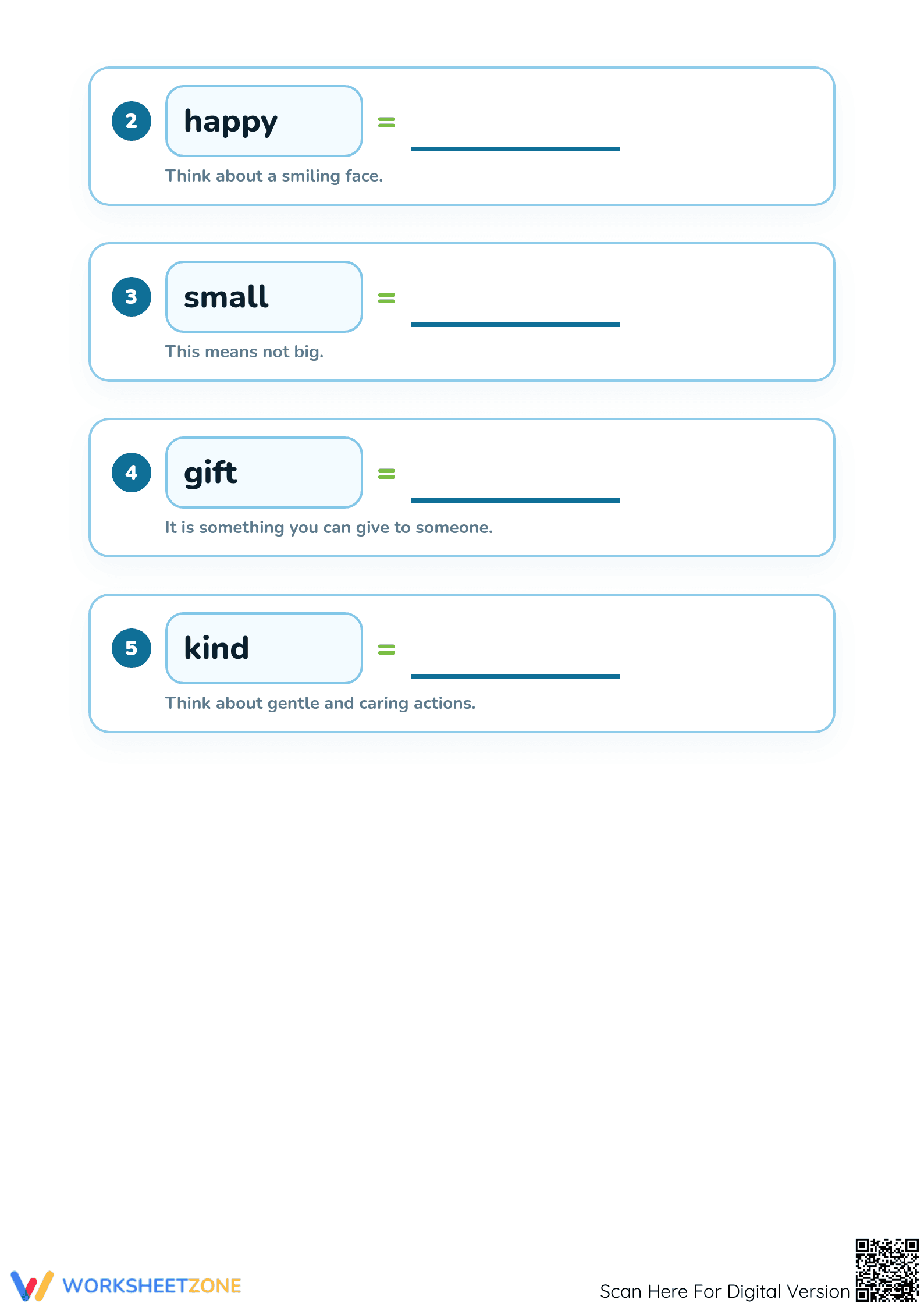 Printable Matching Synonyms Worksheet | Grade K ELA - Page 2