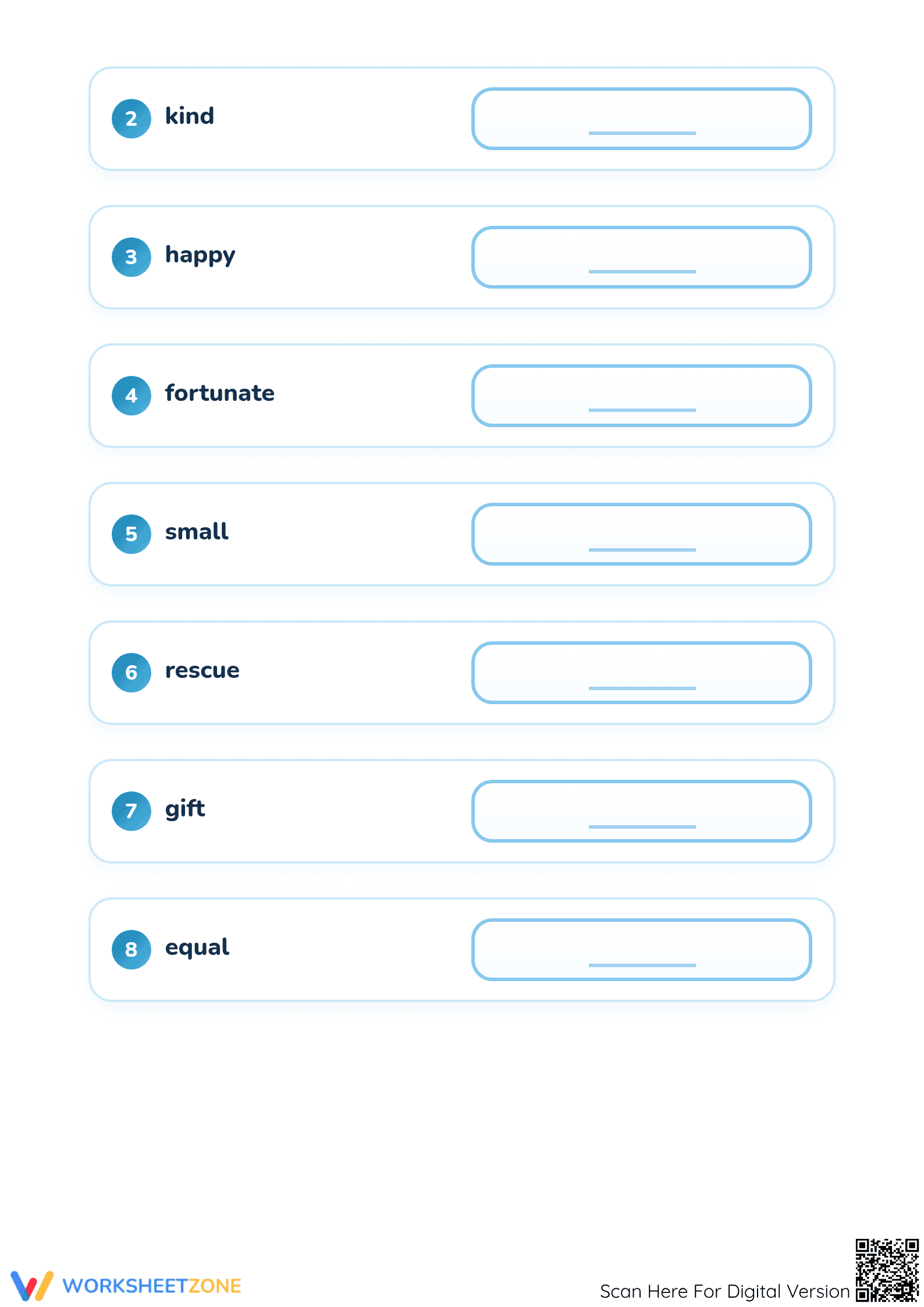 Printable Synonyms Worksheet | Kindergarten ELA Essential - Page 2