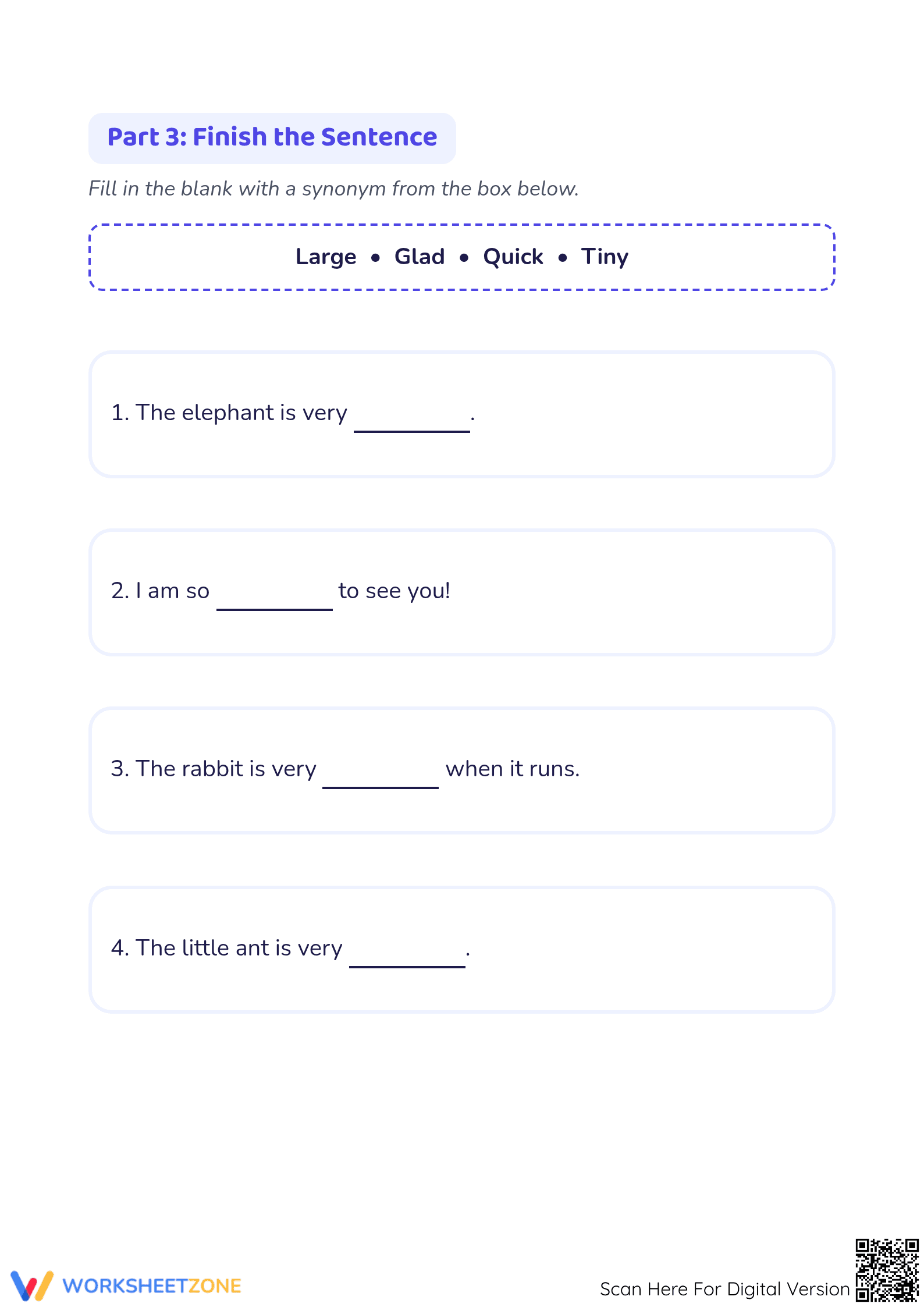 Matching Synonyms Worksheet | Printable Kindergarten ELA - Page 3