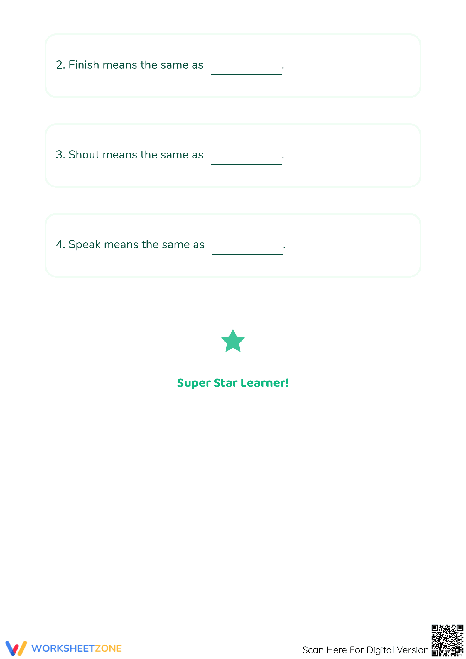 Kindergarten Synonym Matching Worksheet | Essential - Page 3