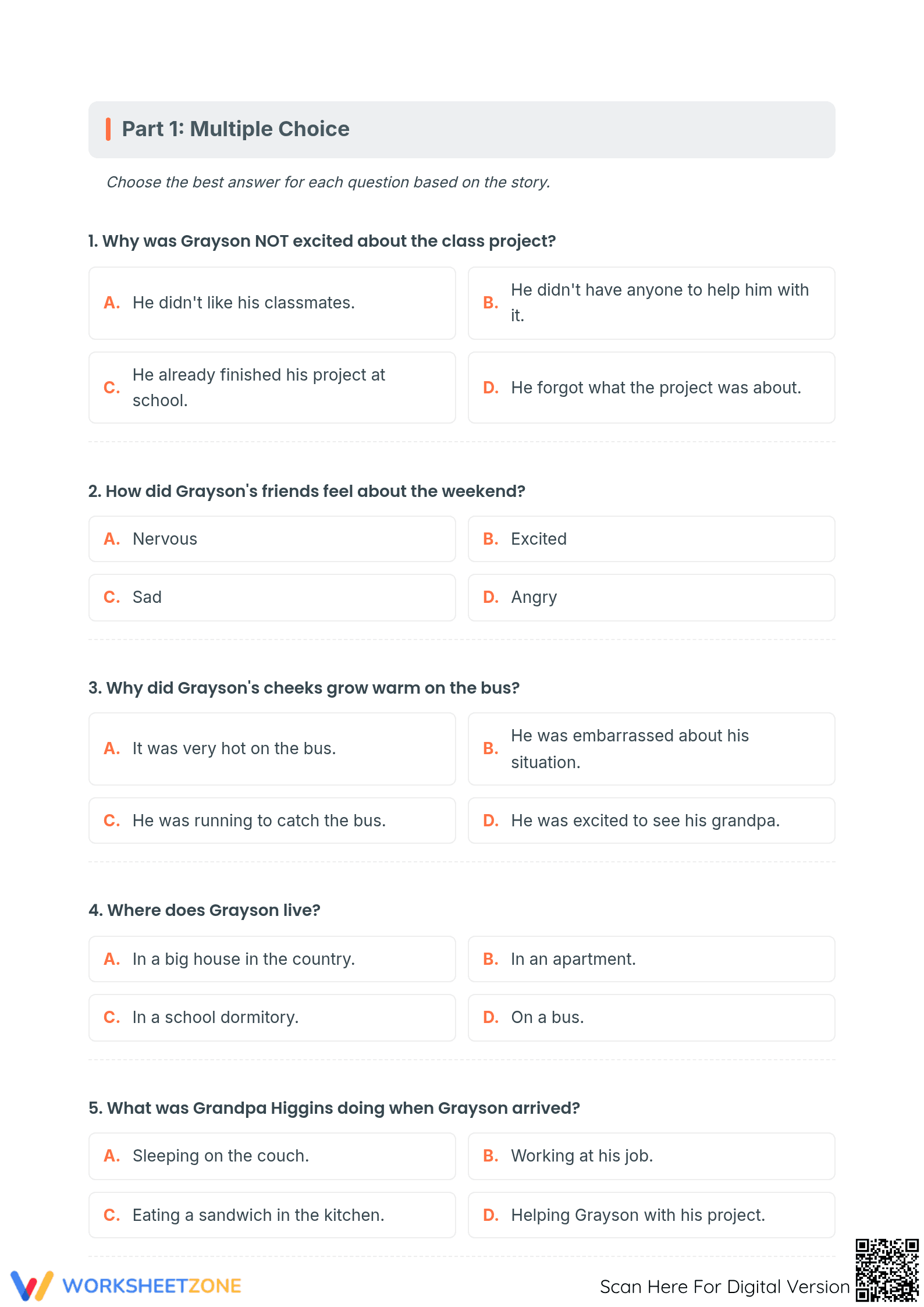 Building A Class Project: Essential Grade 3 ELA Worksheet - Page 2