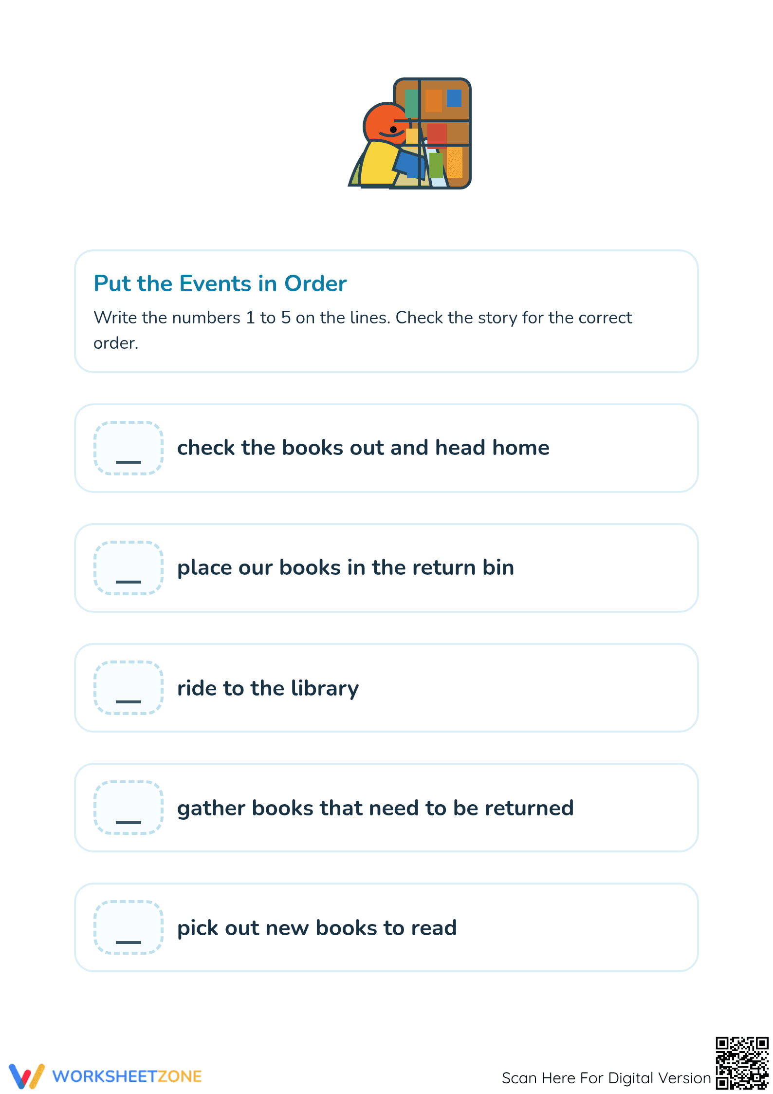 Printable Sequencing Worksheet | Kindergarten Reading ELA - Page 2