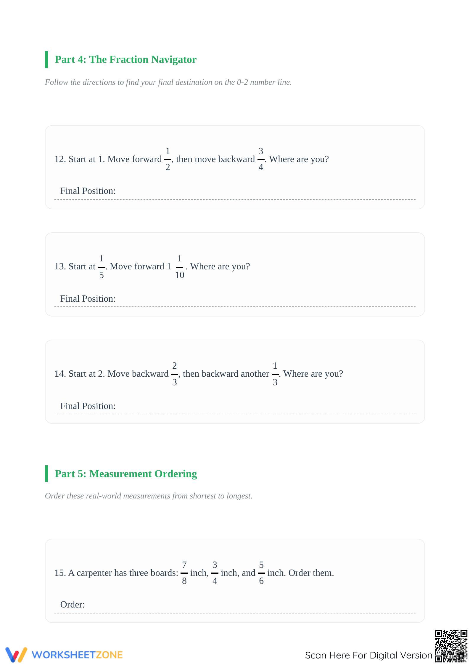 Essential Ordering Fractions Worksheet | Grade 4-6 Ready - Page 4