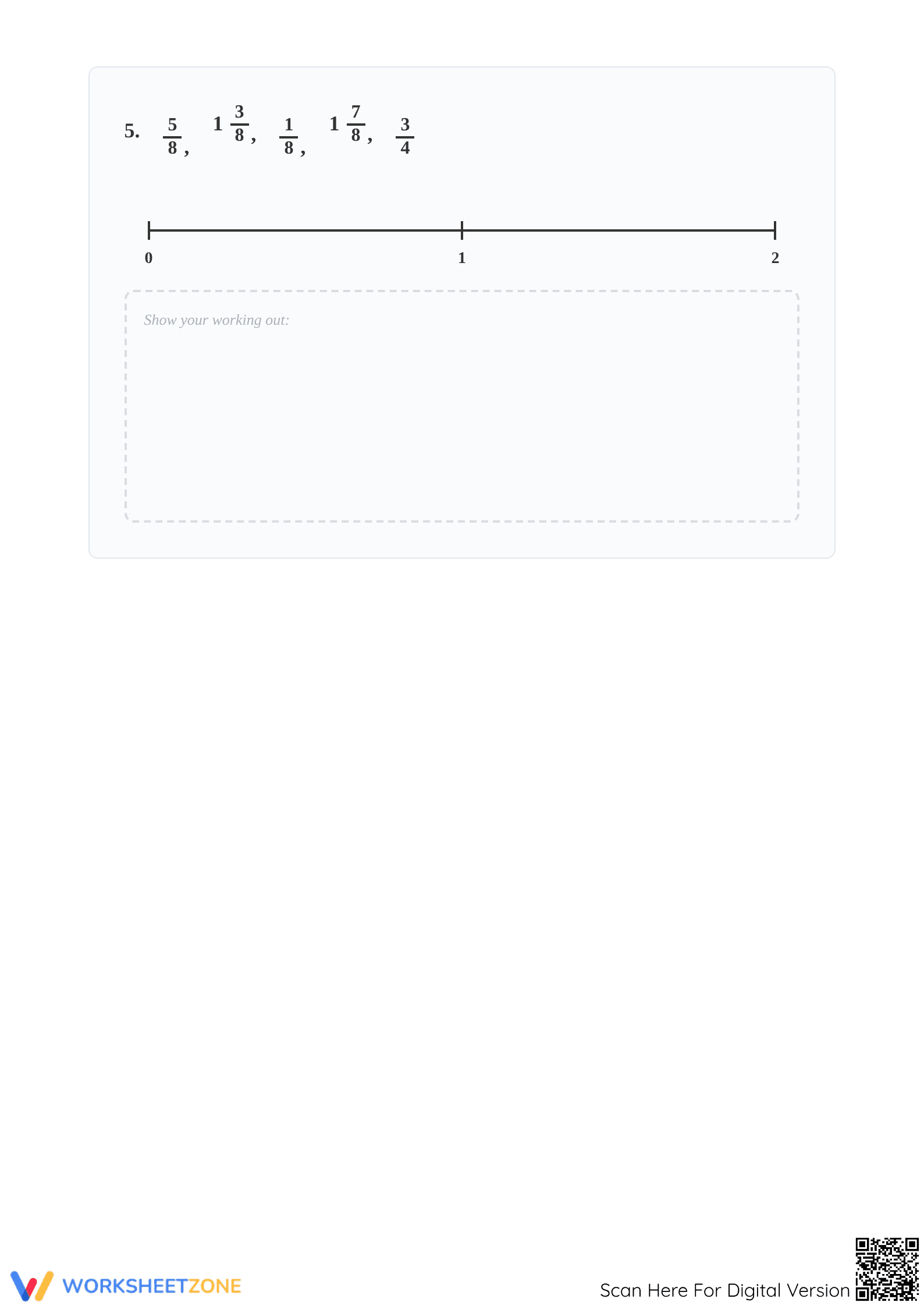 Ordering Fractions on a Number Line | Essential Printable - Page 5