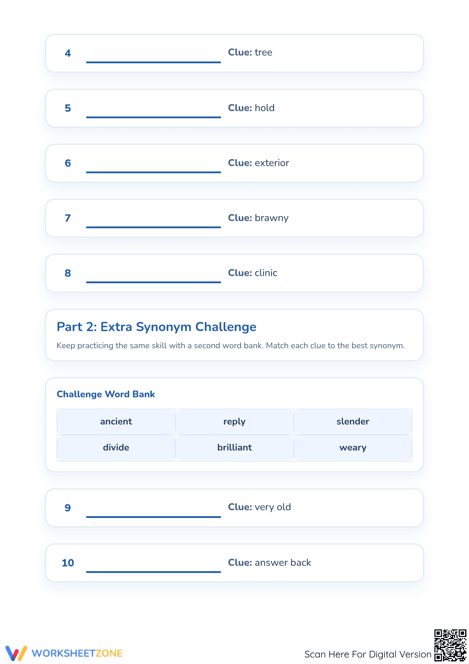 Grade 1 Synonym Matching Worksheet | Printable Essential - Page 2