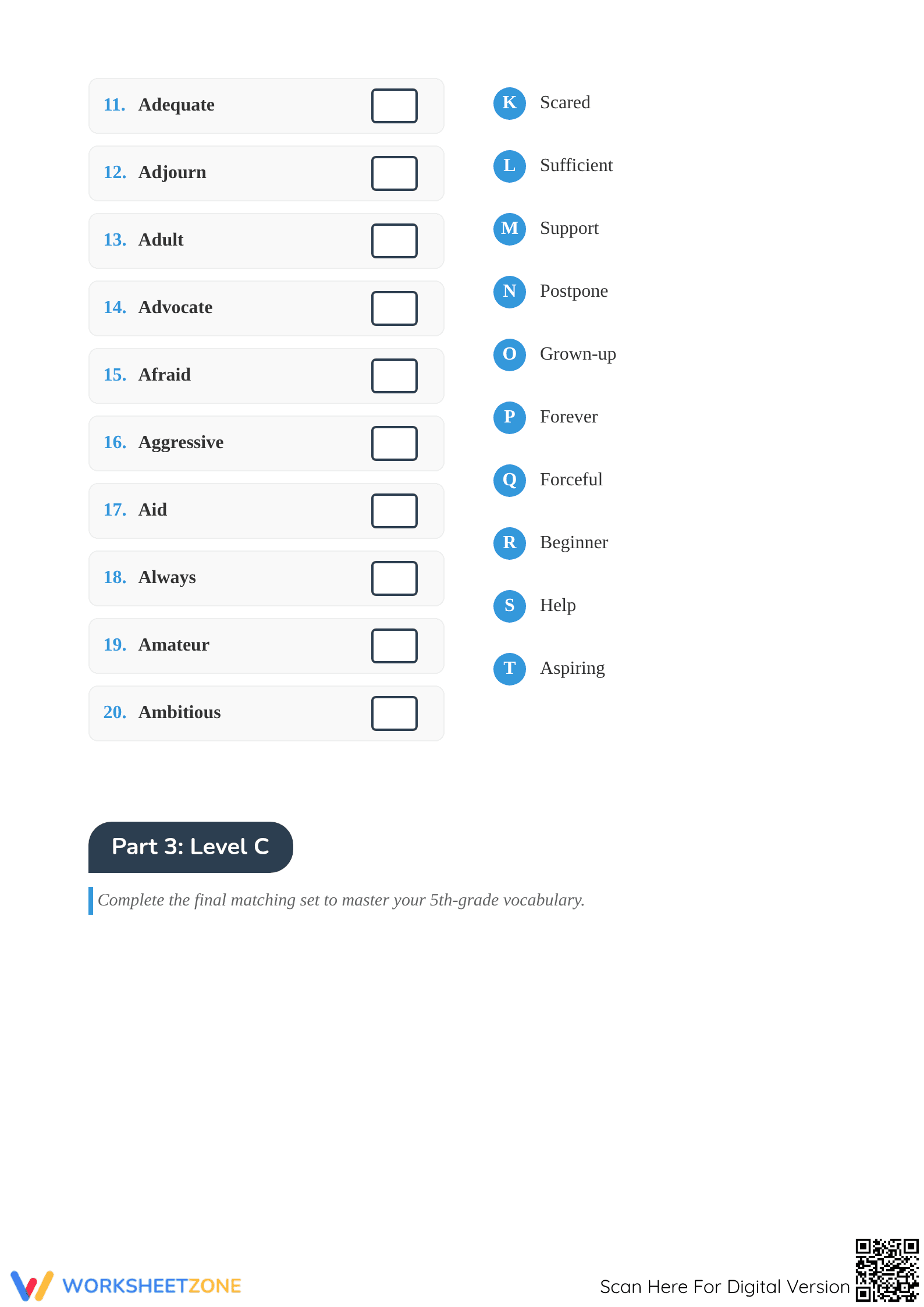 Synonyms Mastery Worksheet | Grade 5 Essential Practice - Page 3