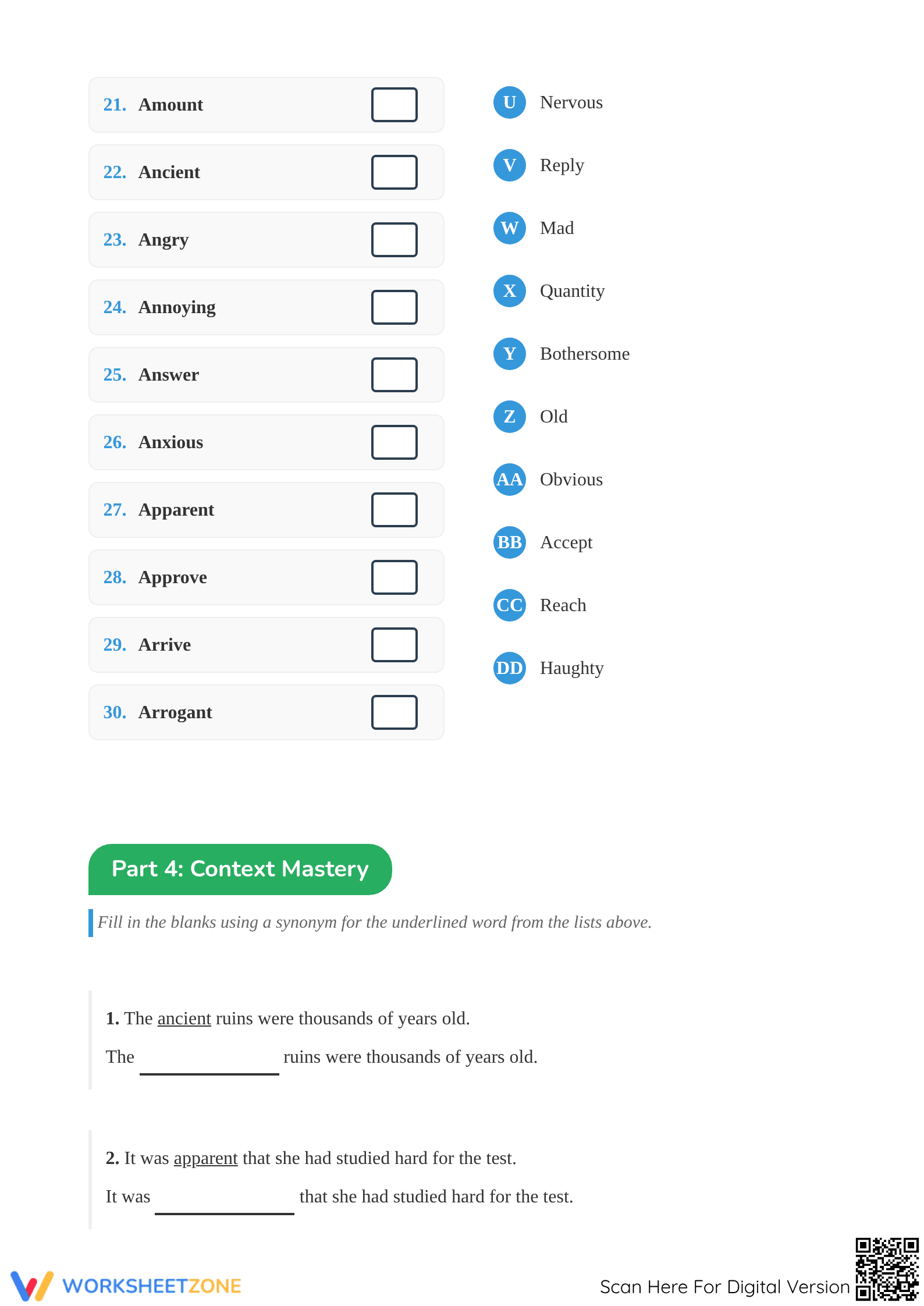 Synonyms Mastery Worksheet | Grade 5 Essential Practice - Page 4