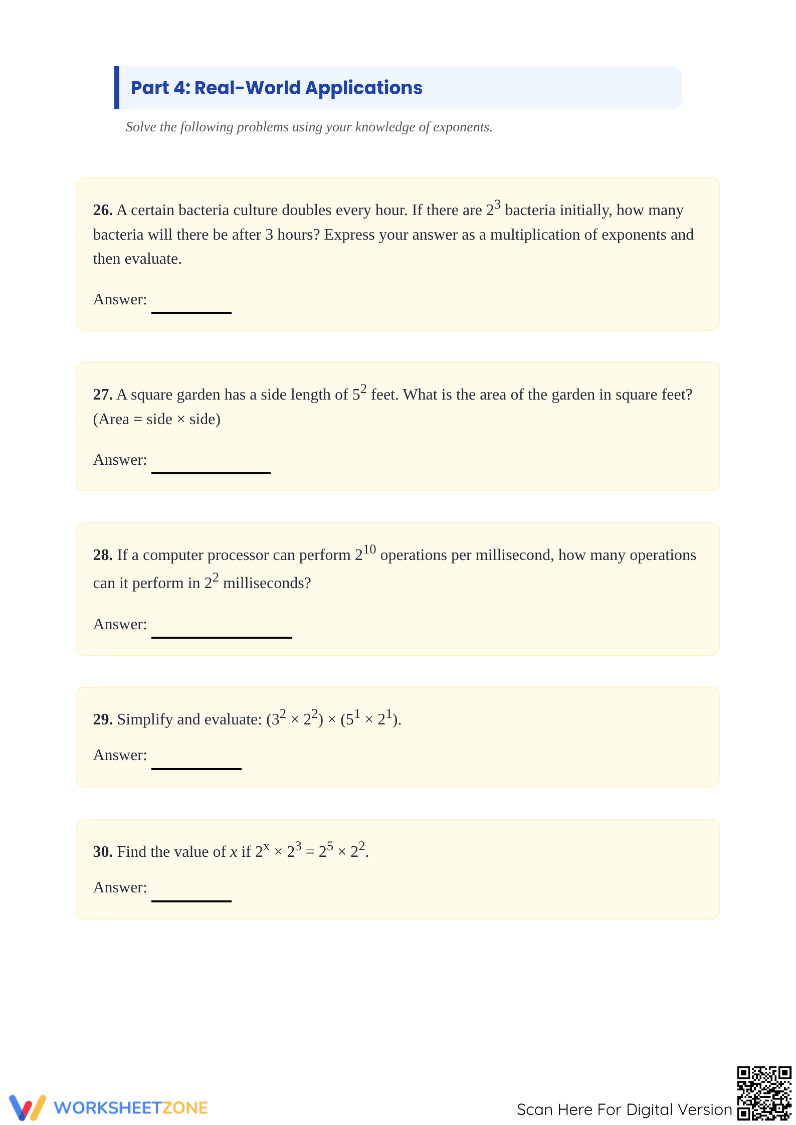 Essential Exponent Multiplication Worksheet | Grade 8 Math - Page 4