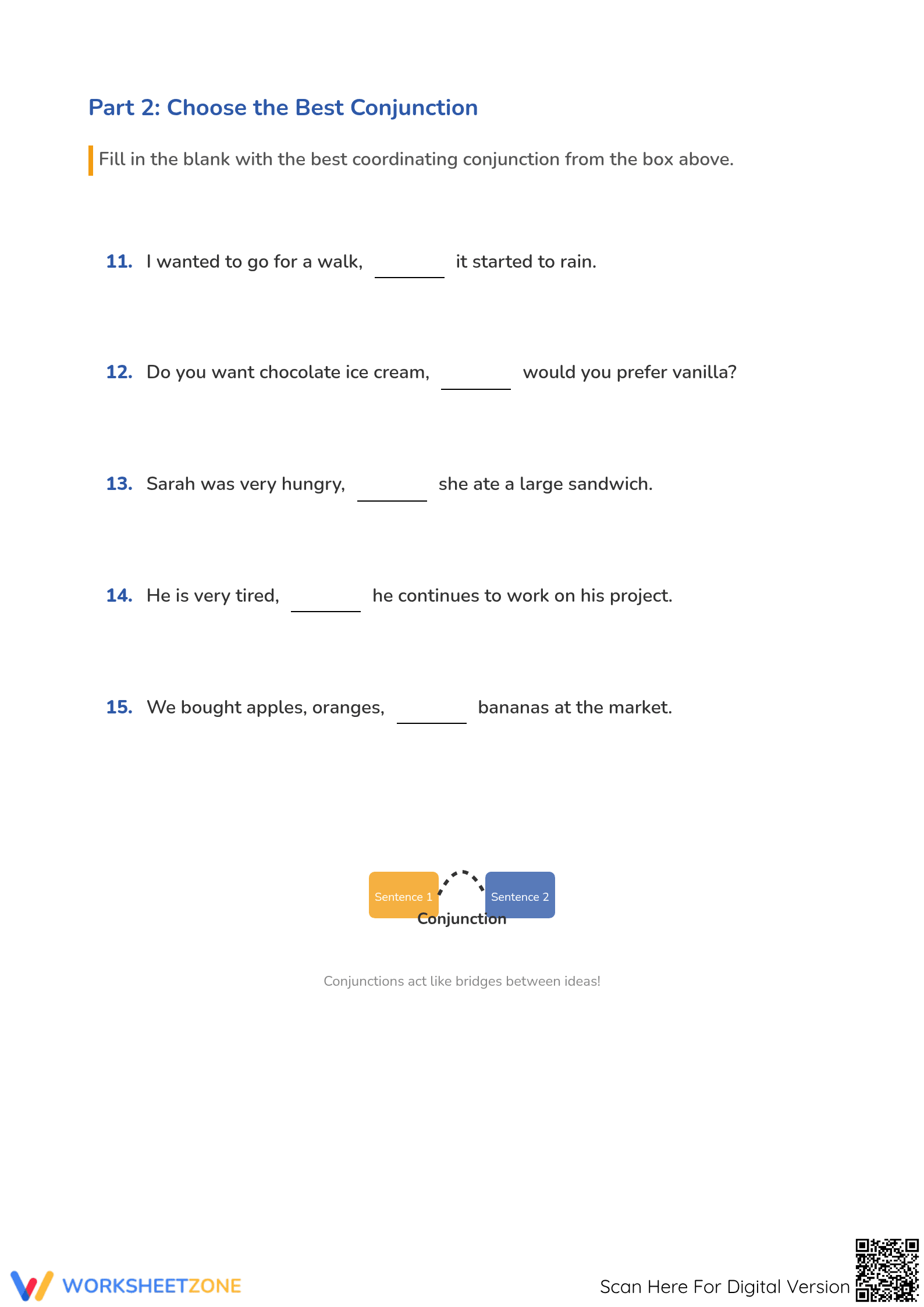 Essential Grade 3 Coordinating Conjunctions Practice - Page 3