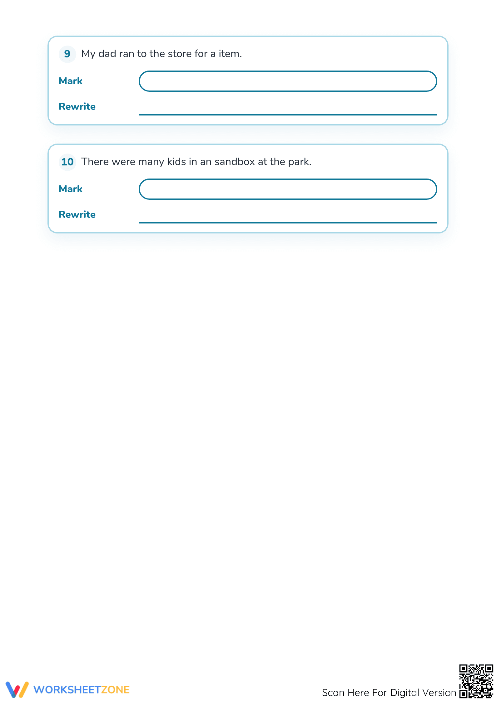 Articles: a, an & the Printable Worksheet — Grade 1-2 - Page 3
