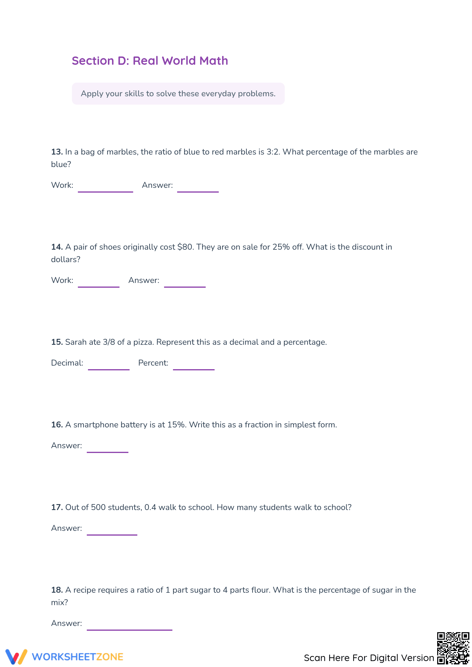 Essential Conversions: Fractions, Decimals & Percents - Page 5