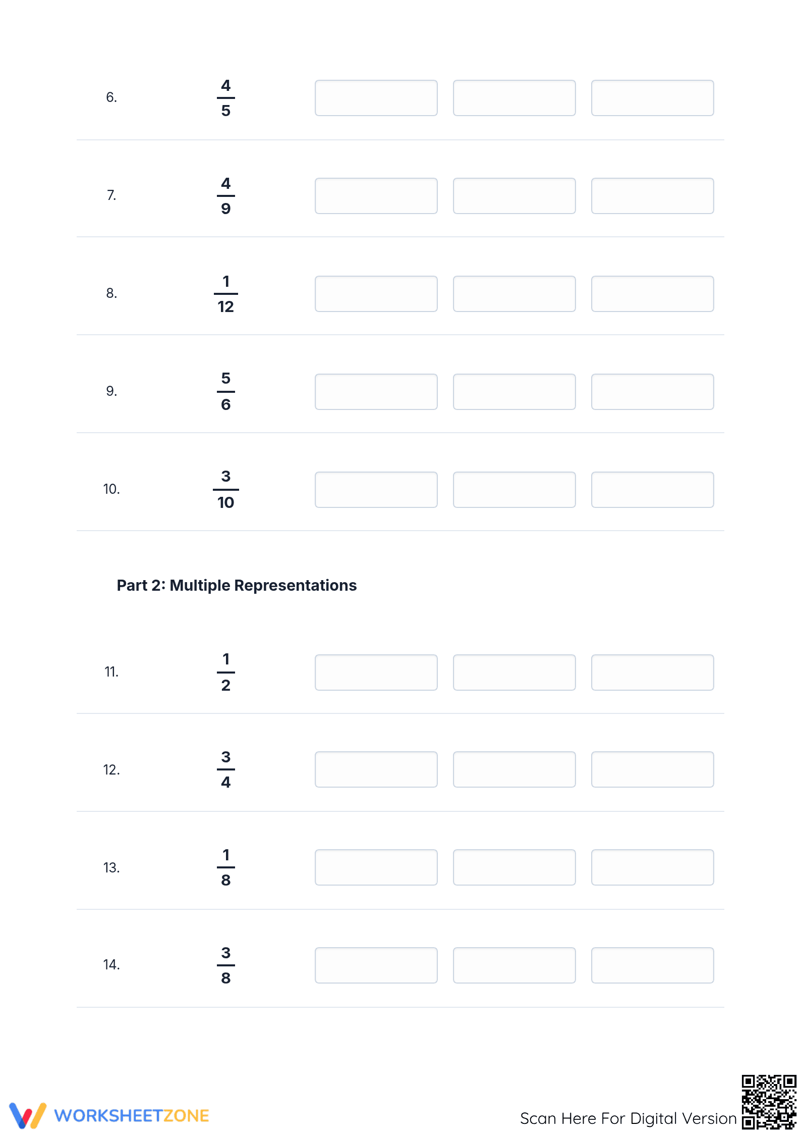 Convert Fractions, Decimals, Percents Worksheet | Essential - Page 2