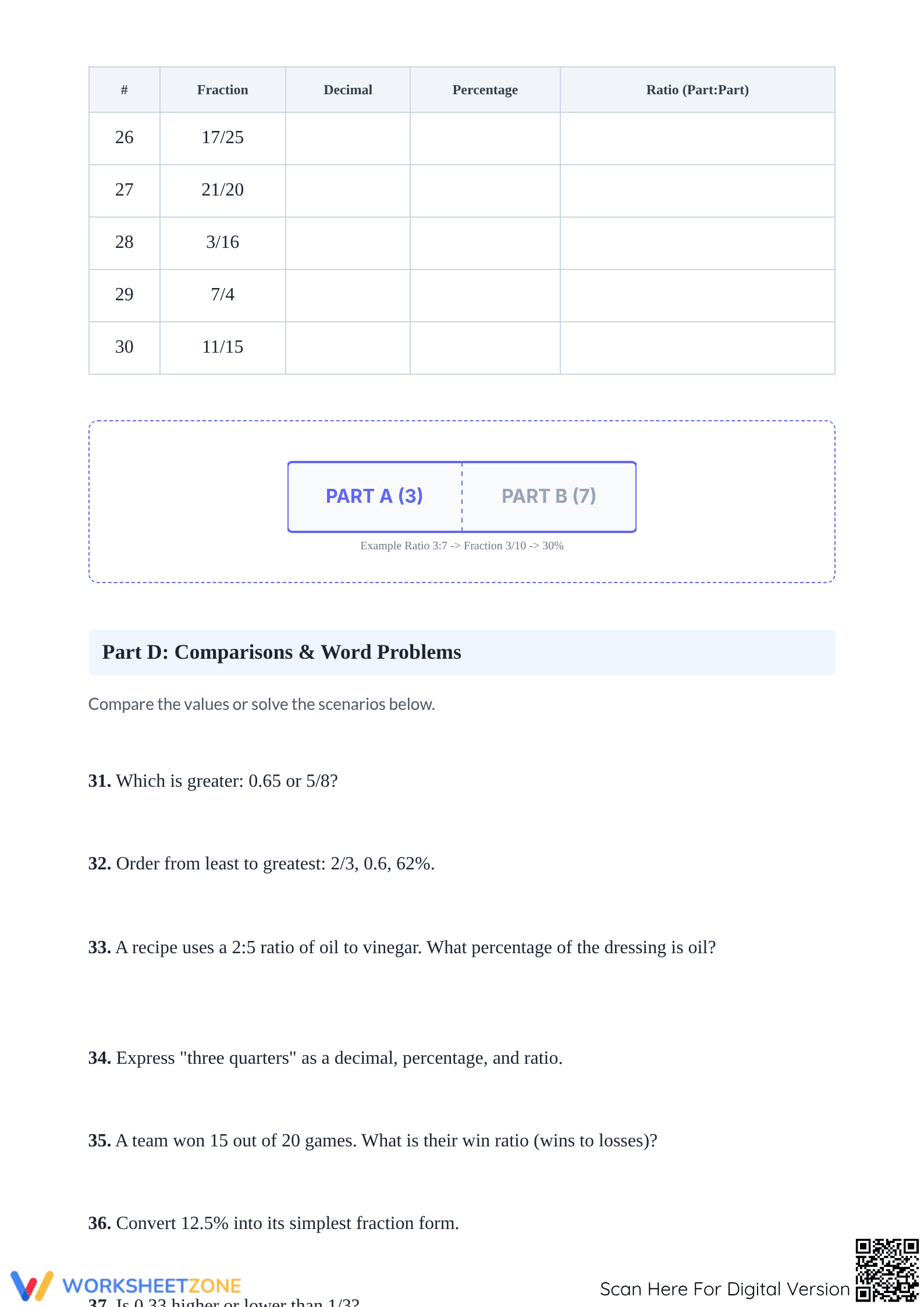 Essential Fractions, Decimals, and Percents Practice - Page 3