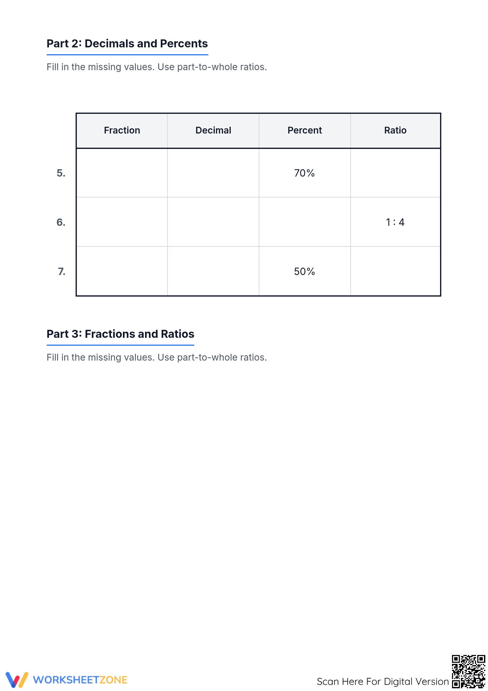 Essential Number Format Conversion Worksheet | Grade 6 - Page 2