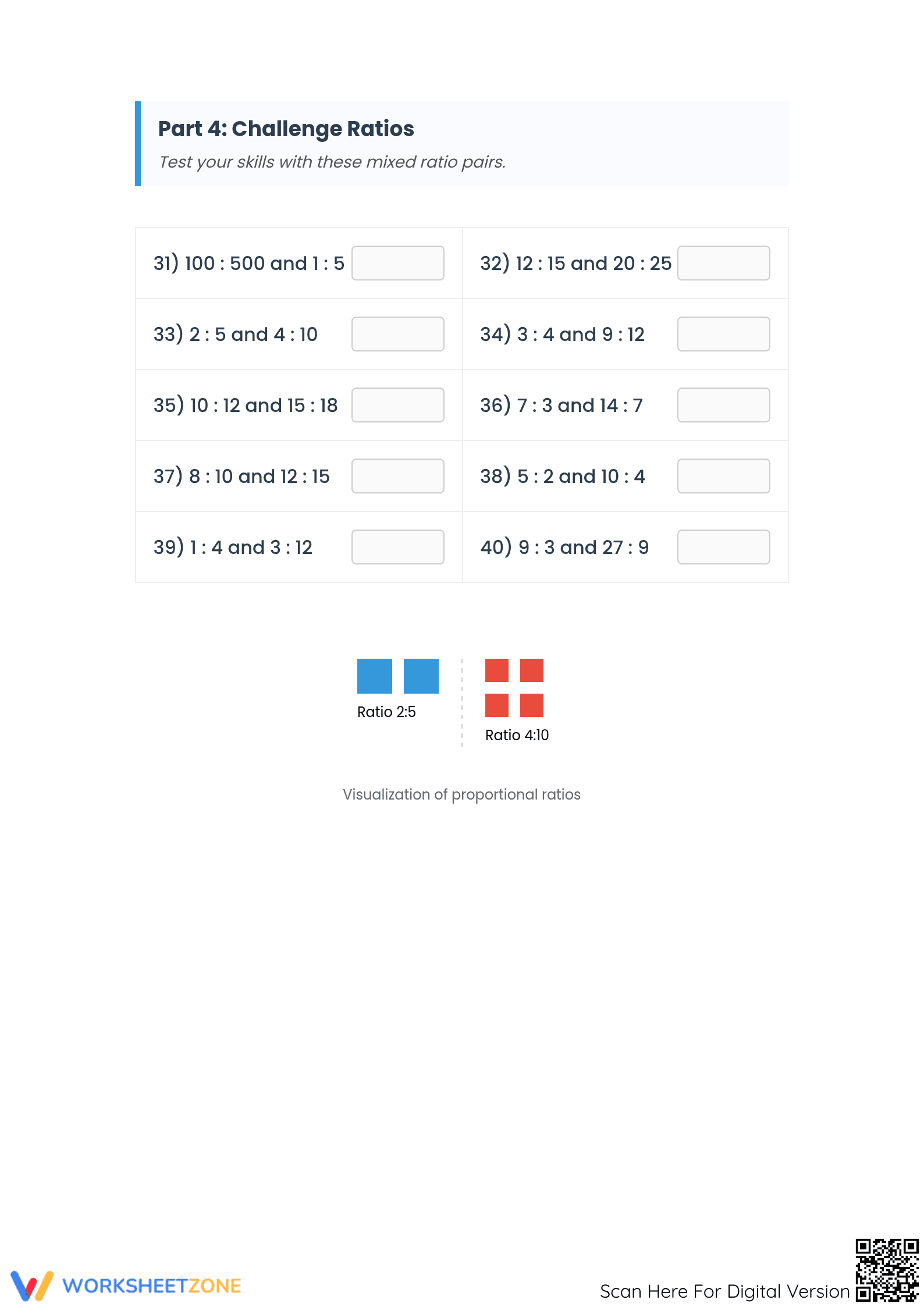 Essential Proportional Ratios Worksheet | Grades 6-9 Math - Page 3