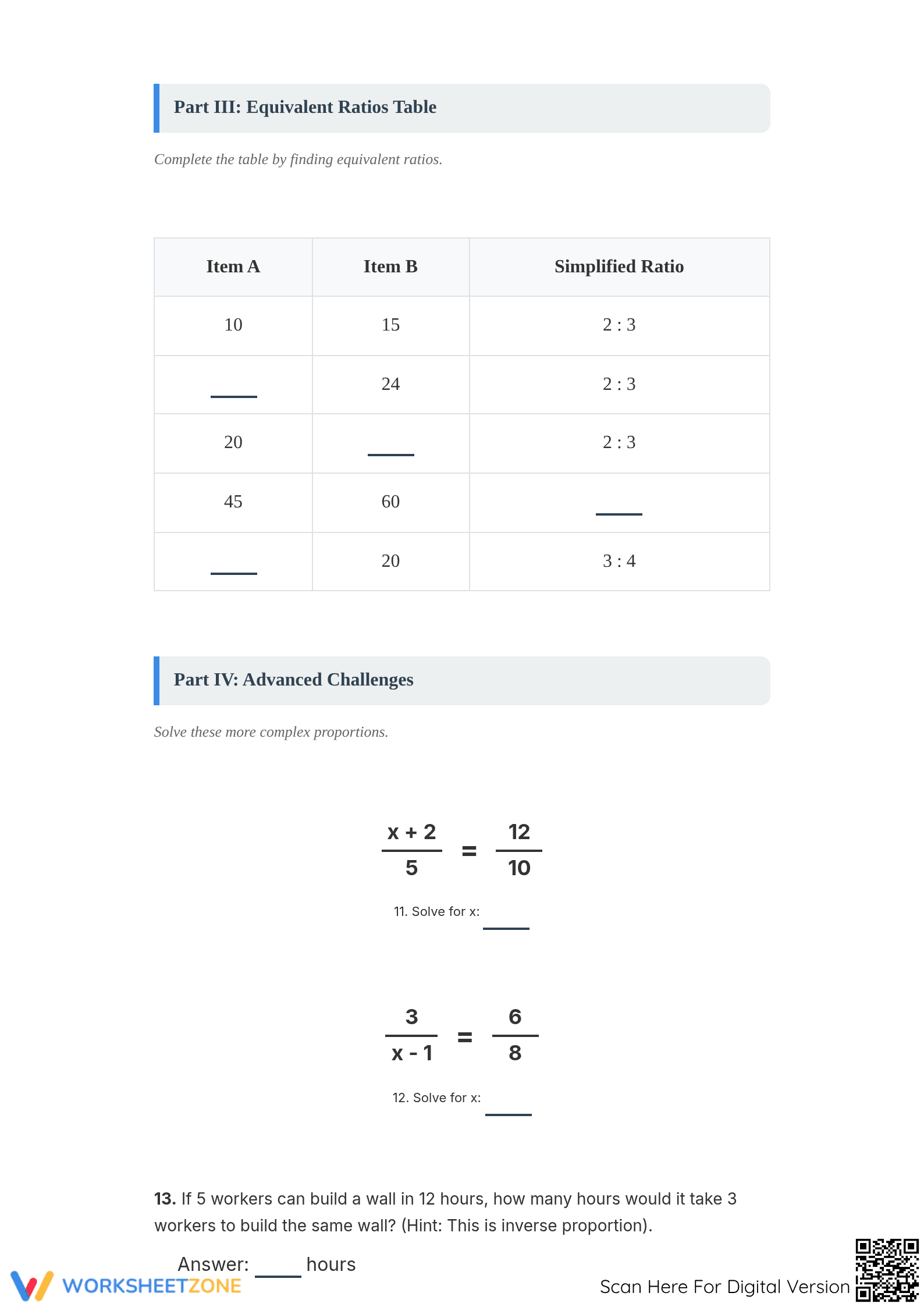 Essential Proportions and Ratios Mastery Worksheet | Grade 7 - Page 3