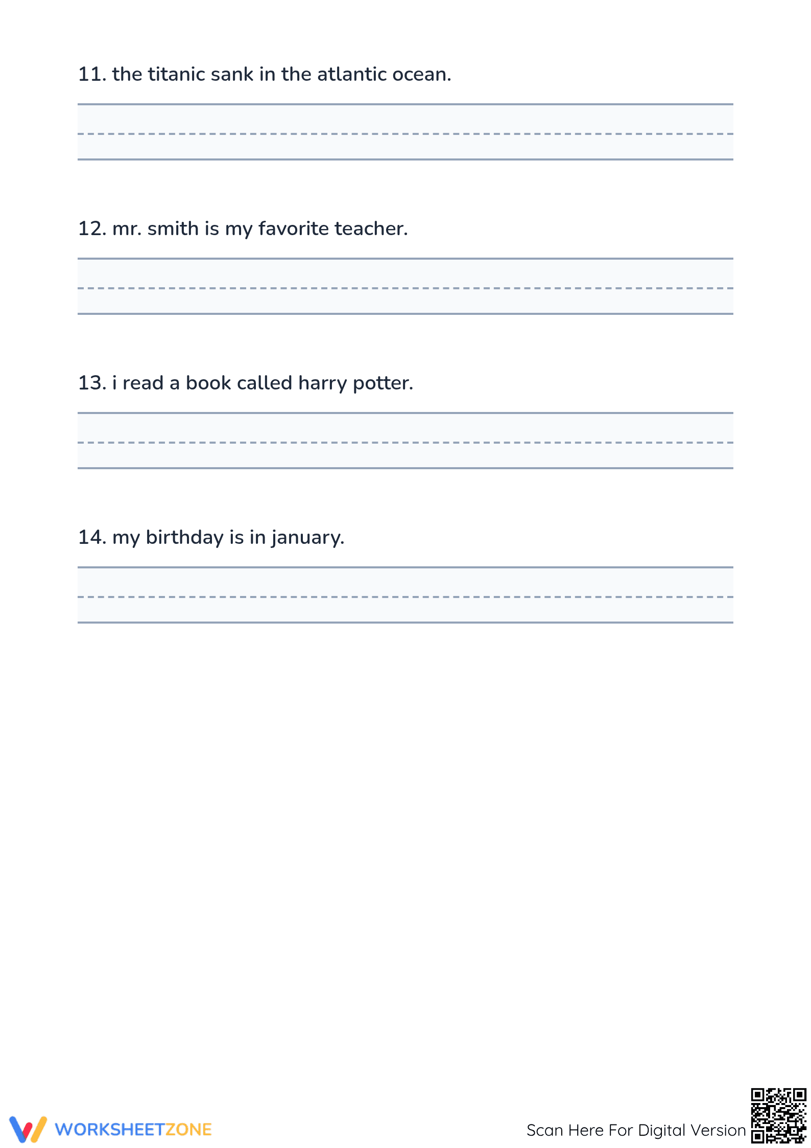 Proper Nouns Capitalization | Essential Grade 1 ELA - Page 3