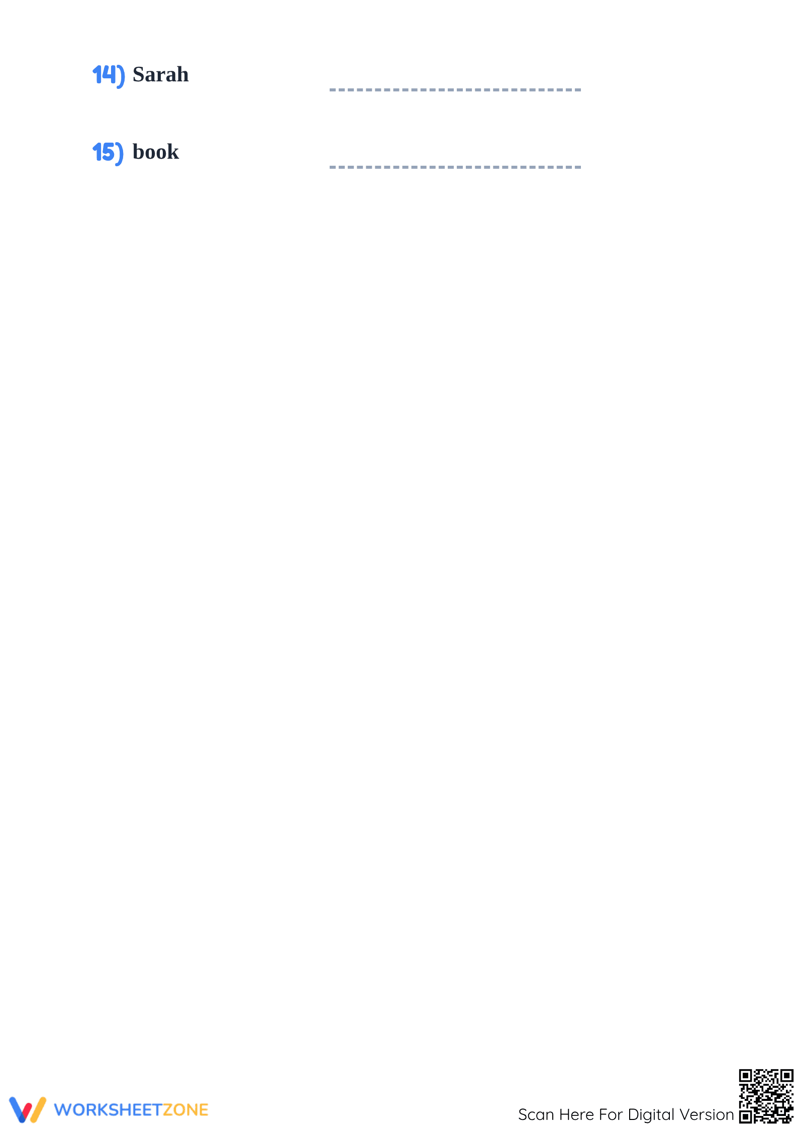 Grade 1 Proper vs Common Nouns — Printable No-Prep Worksheet - Page 3