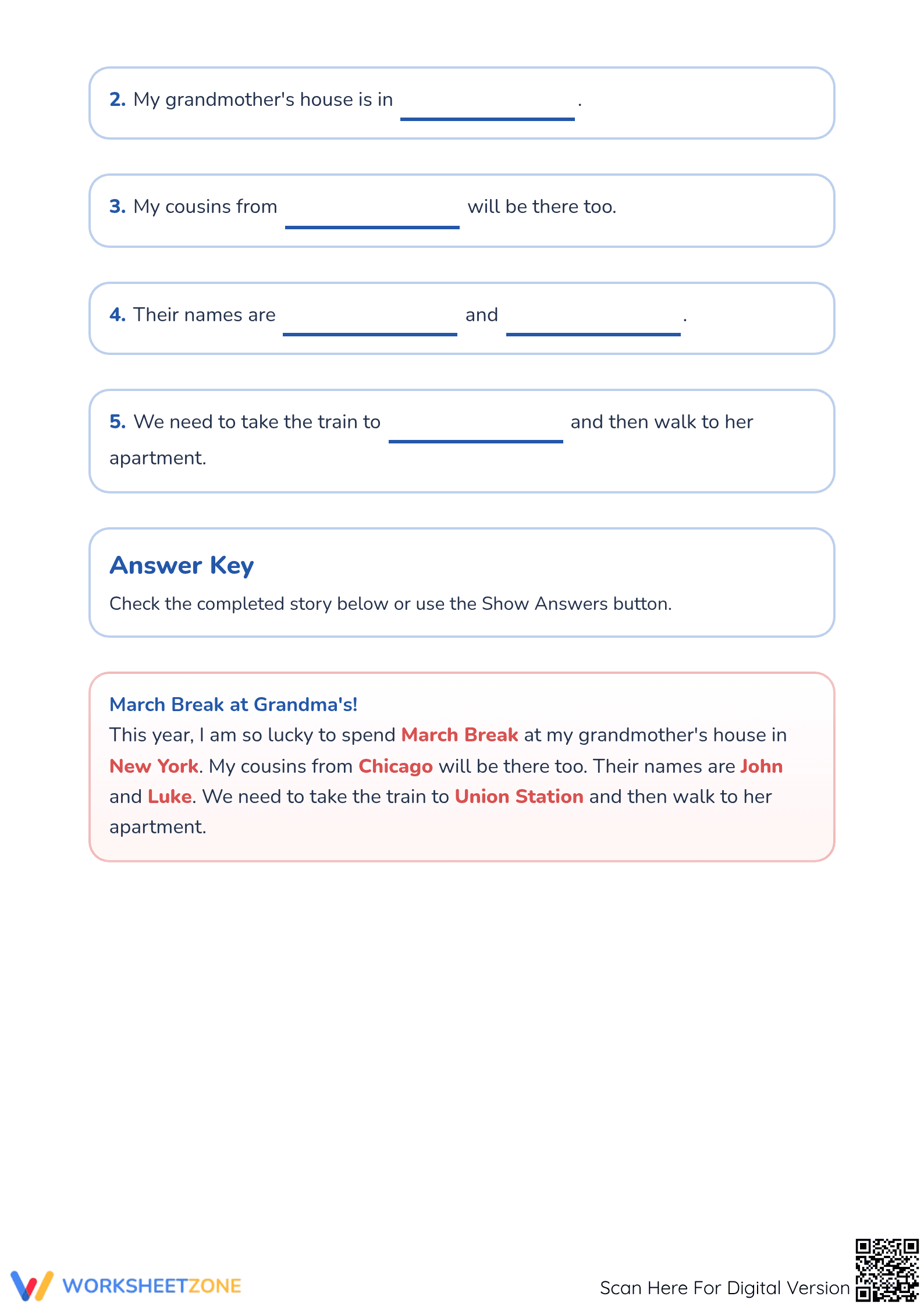 Printable Proper Nouns Worksheet | Grade 1 ELA - Page 2