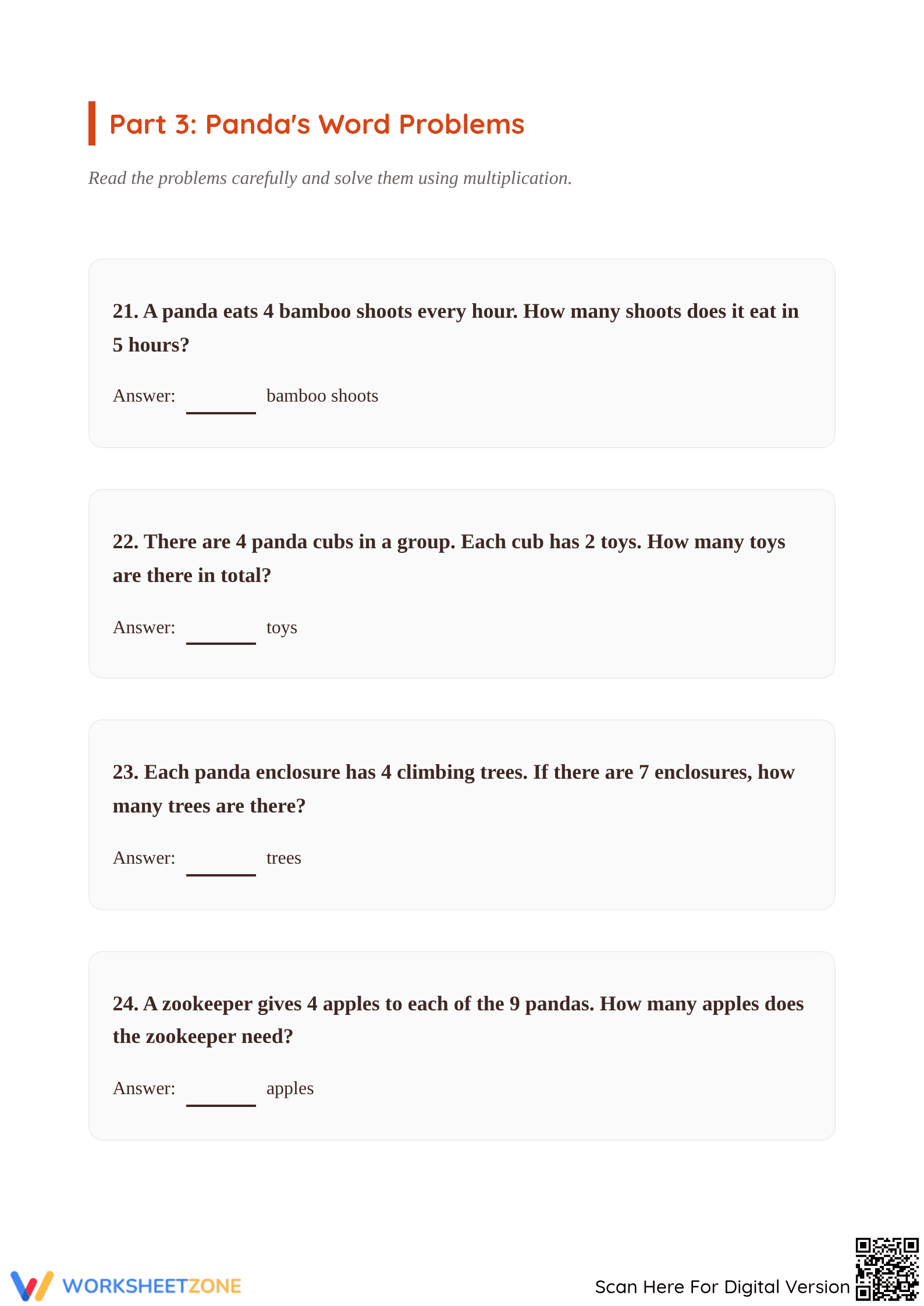 Printable 4 Times Table Chart & Practice | Grade 3 Math - Page 5