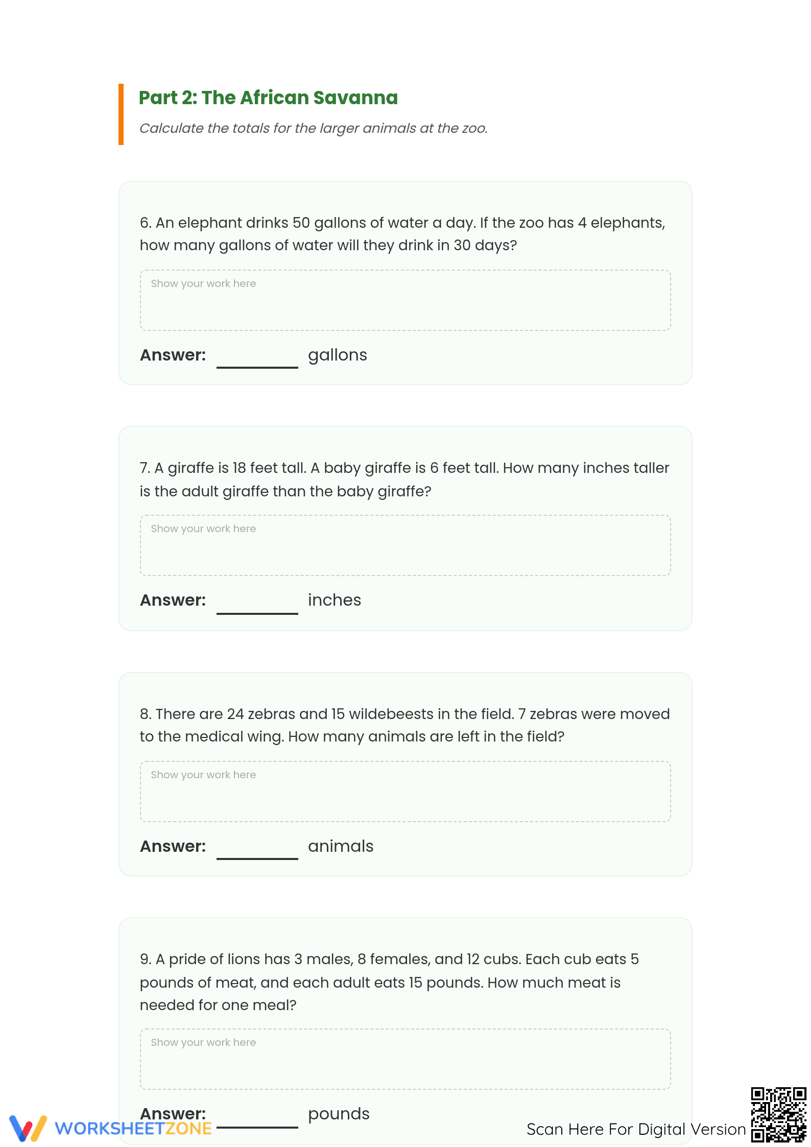 Essential Multi-Step Math Word Problems | Grade 4-5 - Page 3