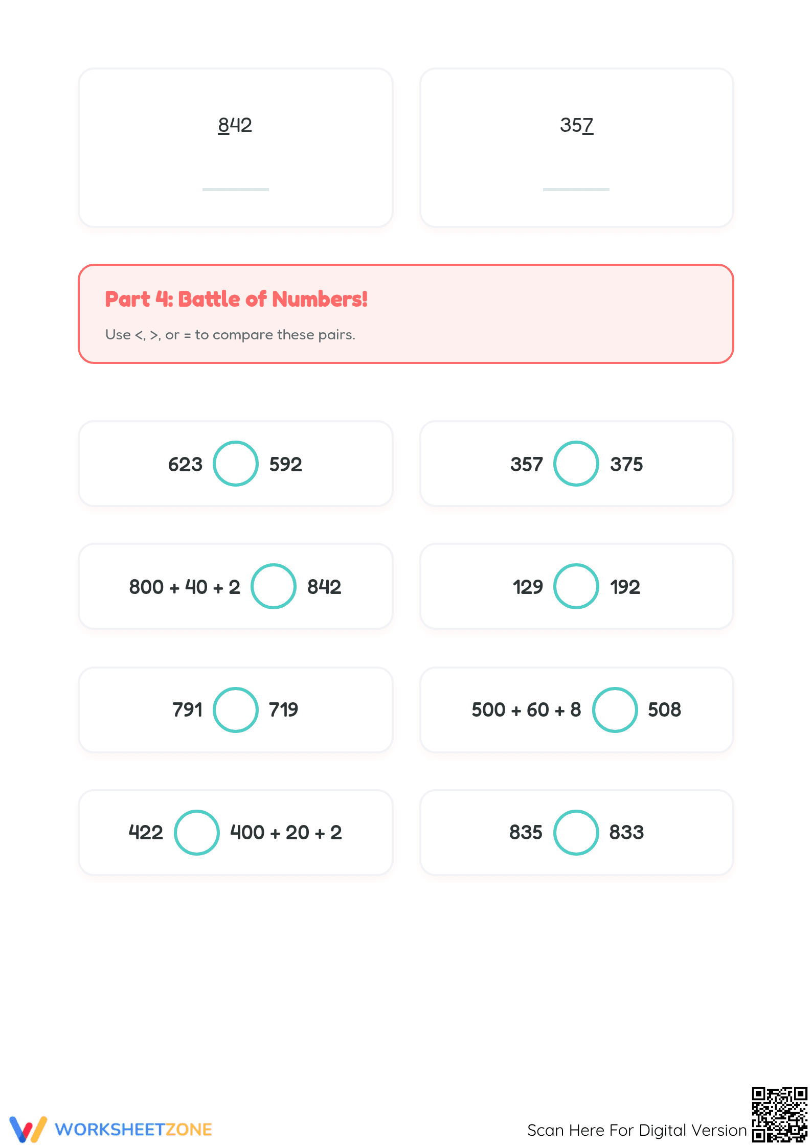 Printable Place Value Worksheet | Essential Grade 2 Math - Page 4