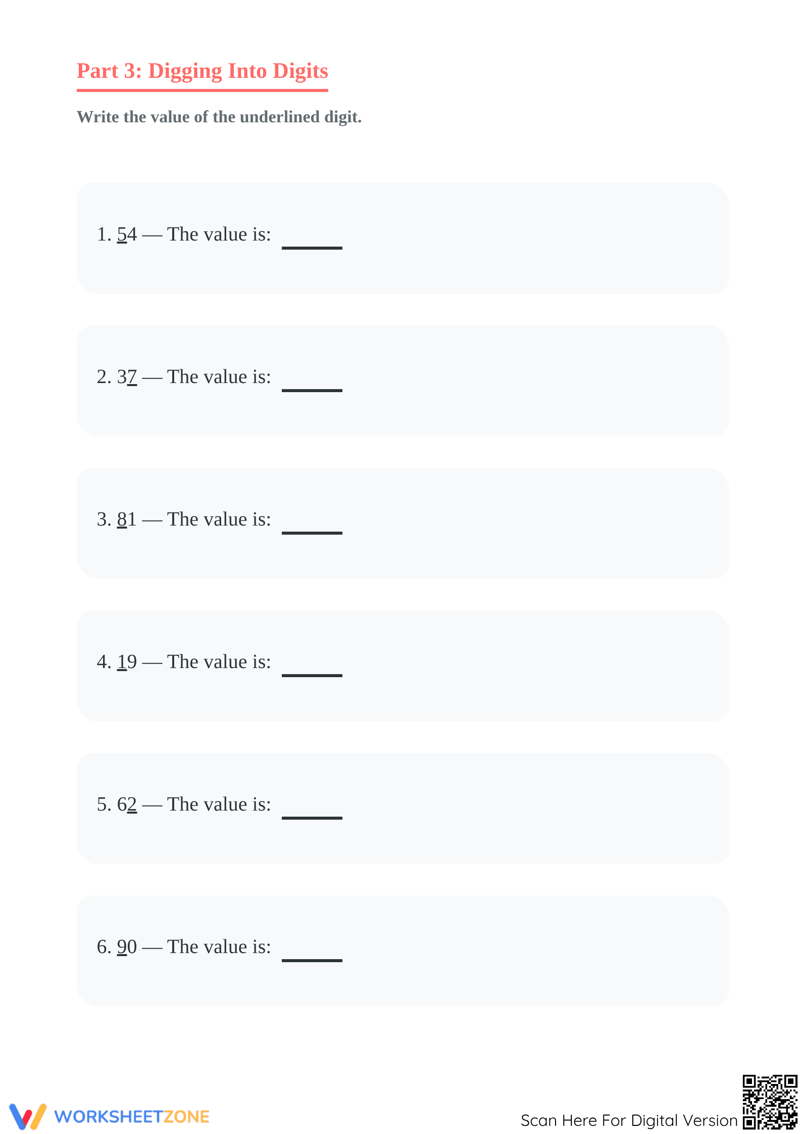 Printable Tens and Ones Master: Grade 2 Place Value Sheet - Page 5