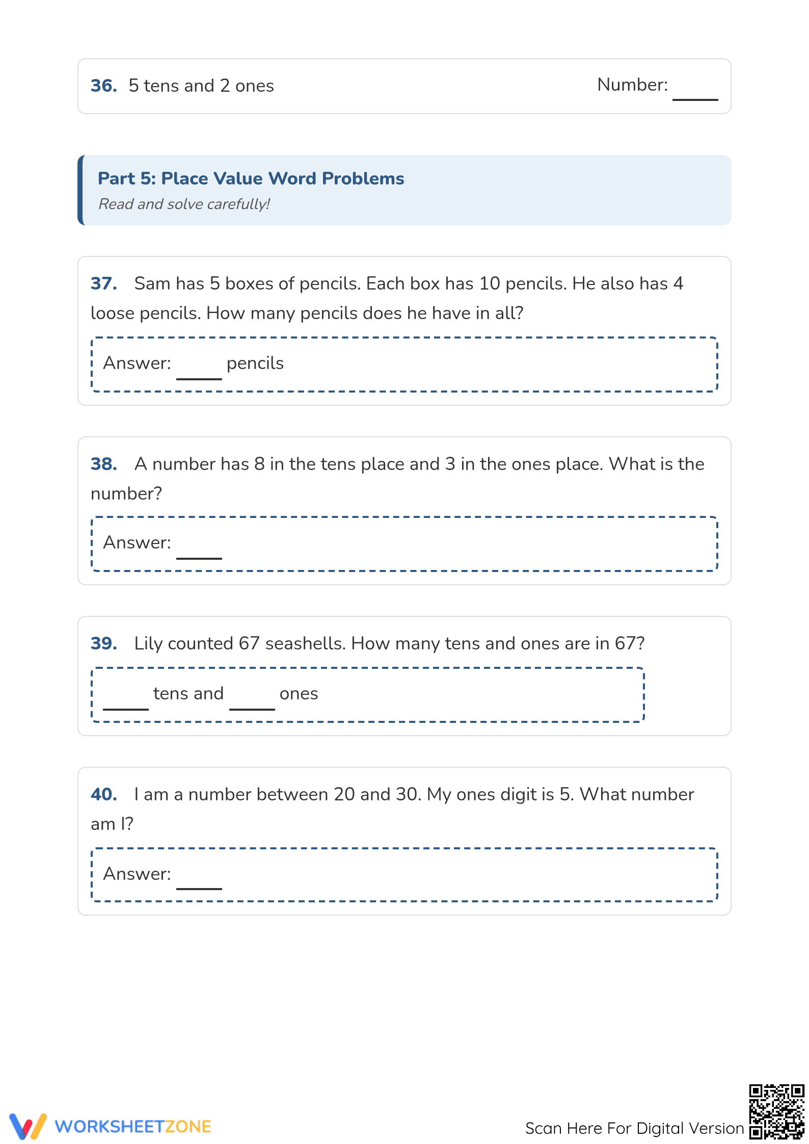 Essential Grade 2 Place Value Worksheet | Printable Math - Page 5